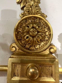 1920s Small Gilt Bronze Caldwell Sconces with two lights