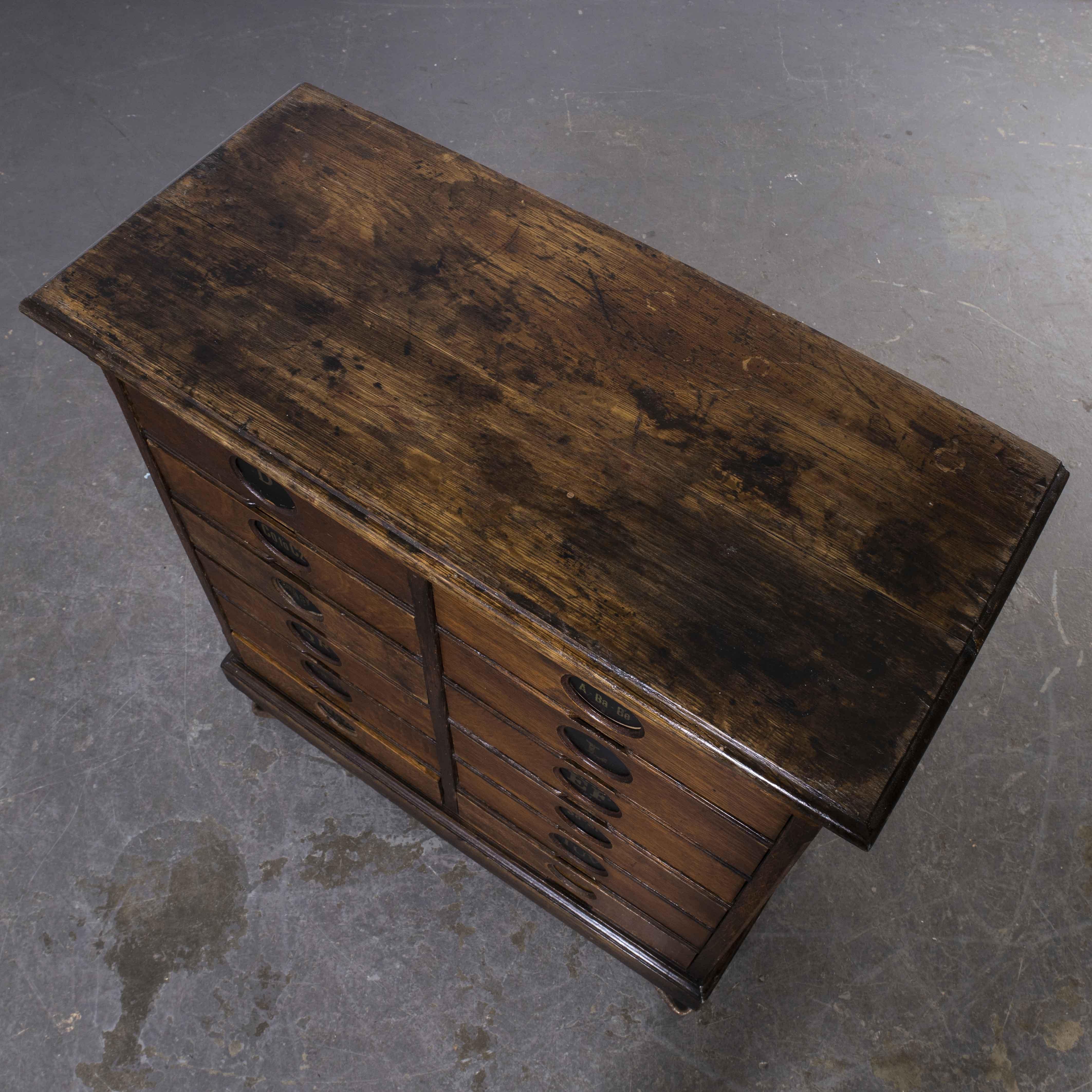 Early 20th Century 1920's Small Letter Filing Cabinet by Amberg File and Index Co Ltd