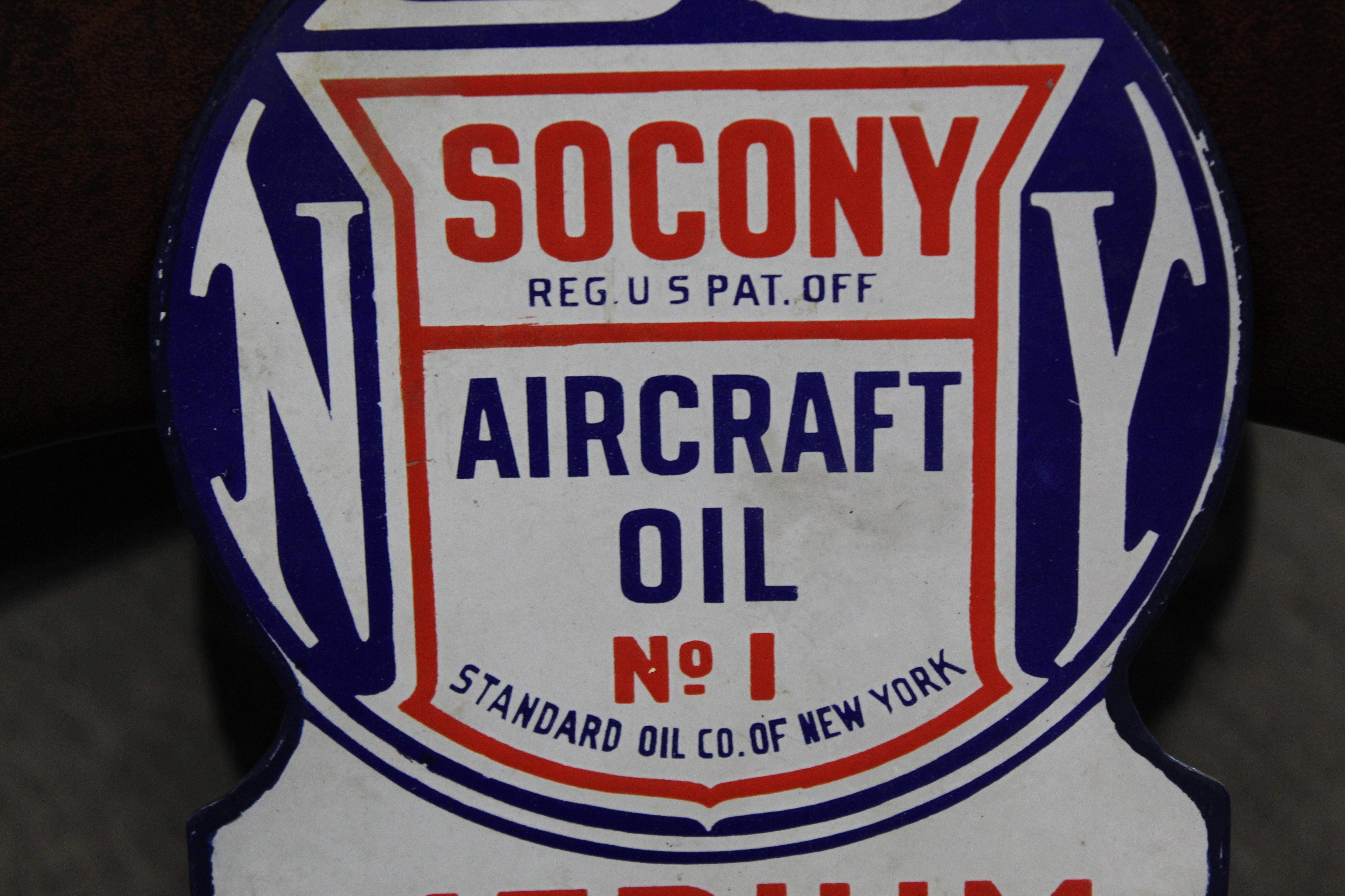 socony oil sign