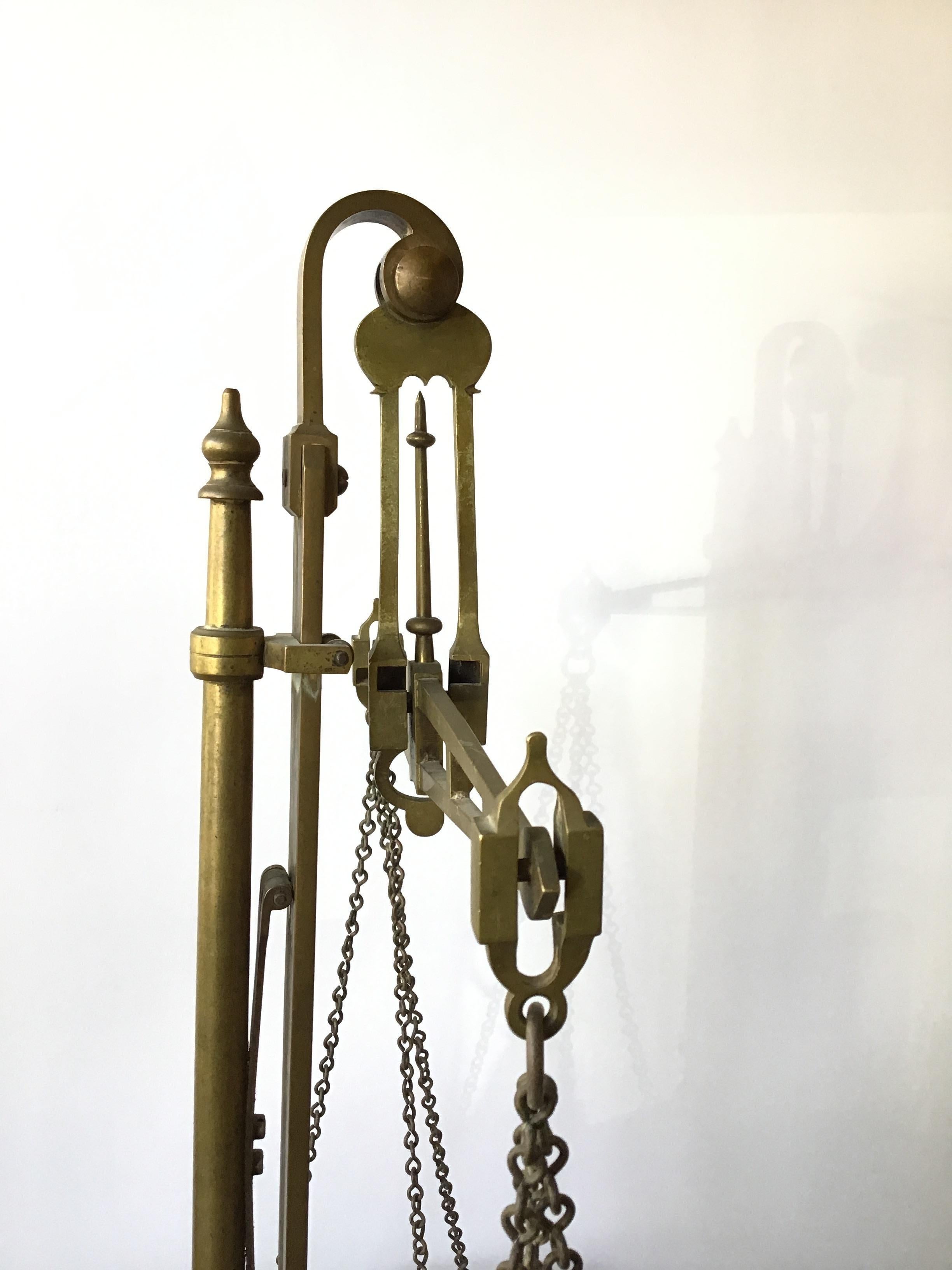 1920s Solid Brass Balancing For Sale 6