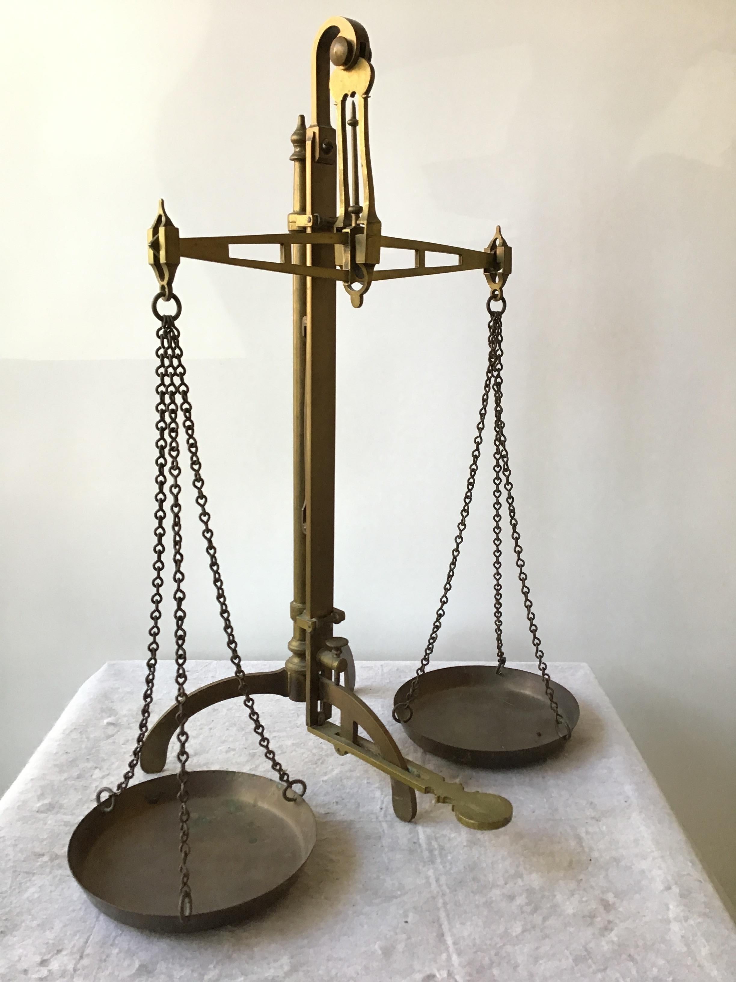 Early 20th Century 1920s Solid Brass Balancing For Sale