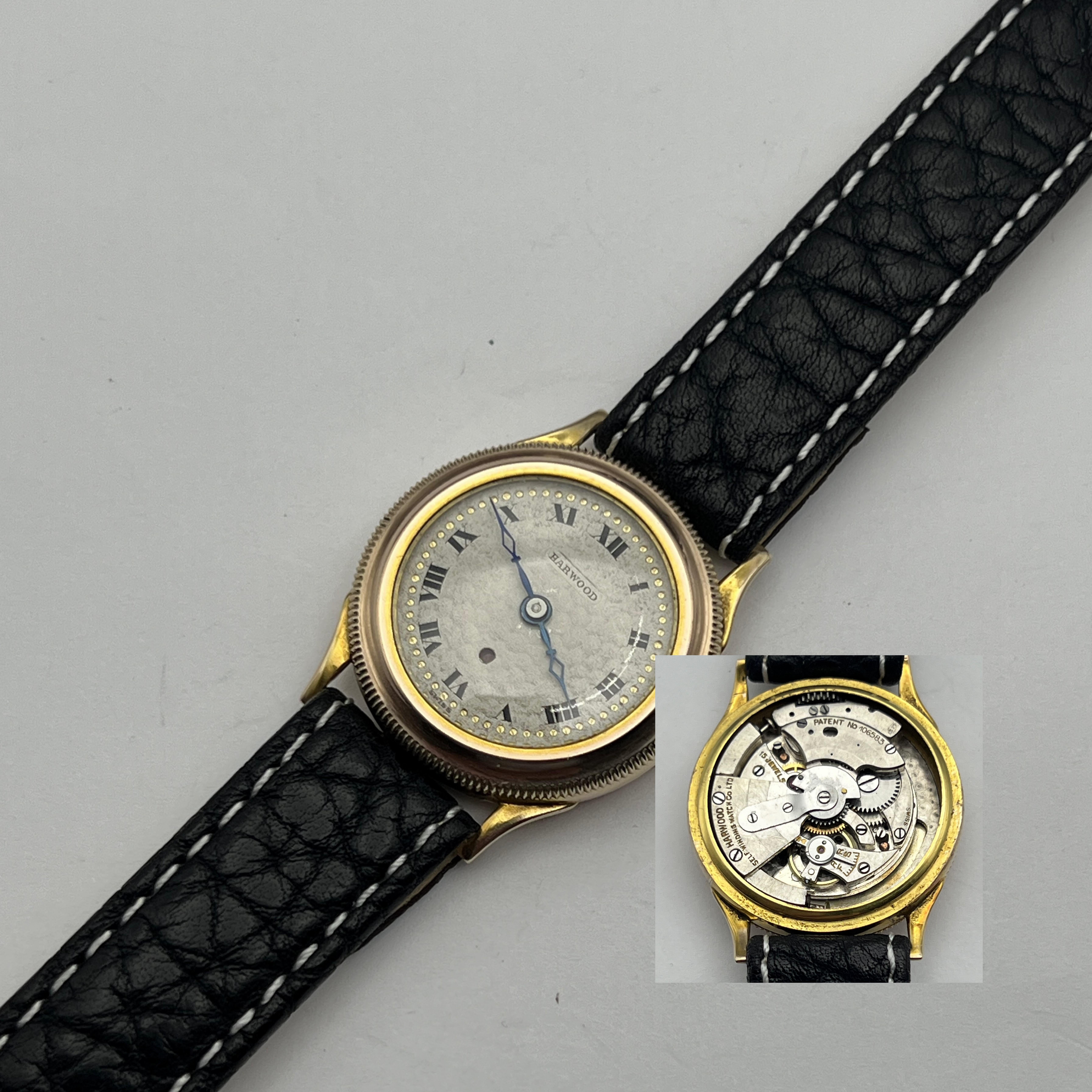 1920’s Solid Yellow Gold Harwood Bumper Automatic For Sale 5