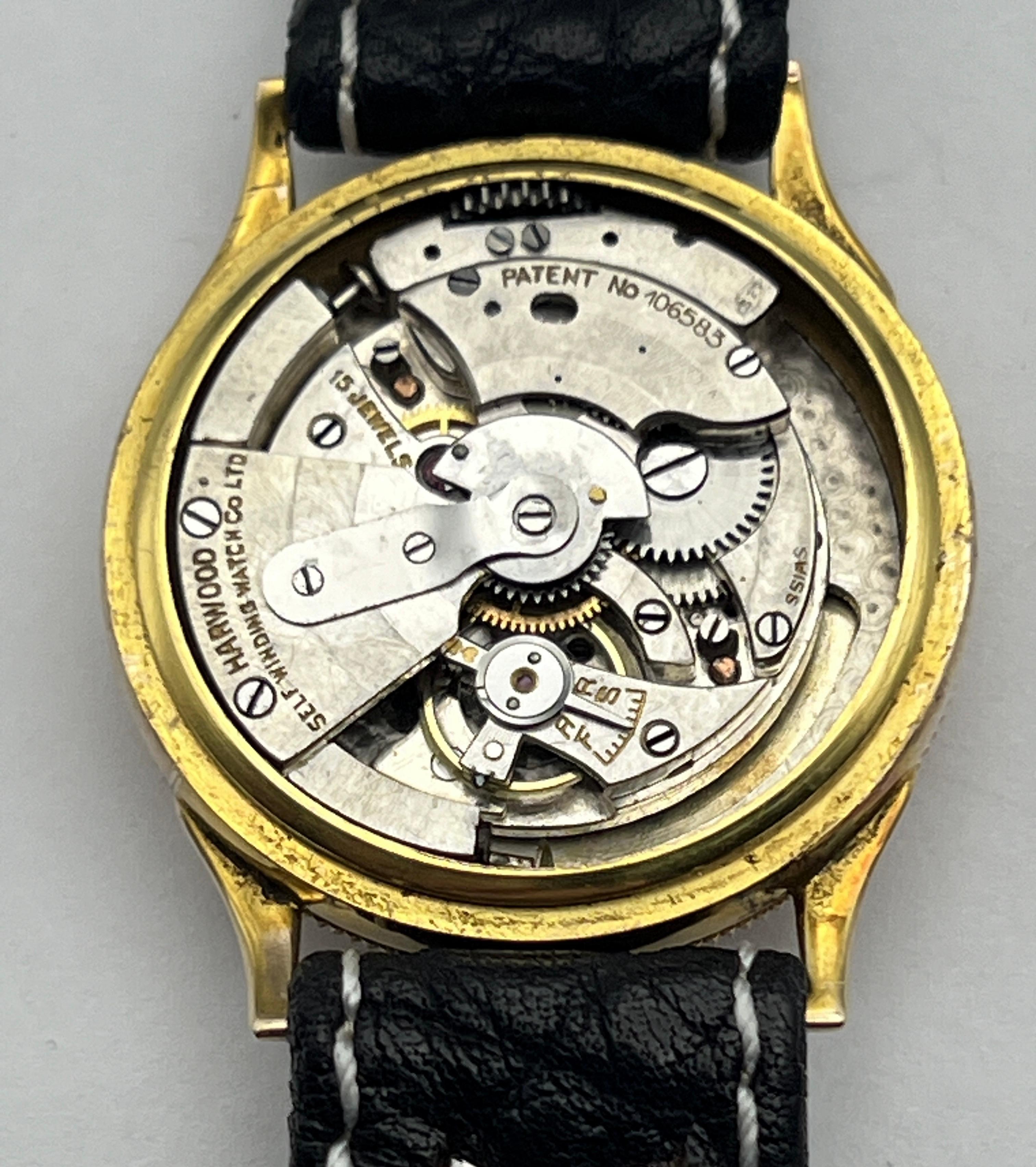 1920’s Solid Yellow Gold Harwood Bumper Automatic For Sale 3