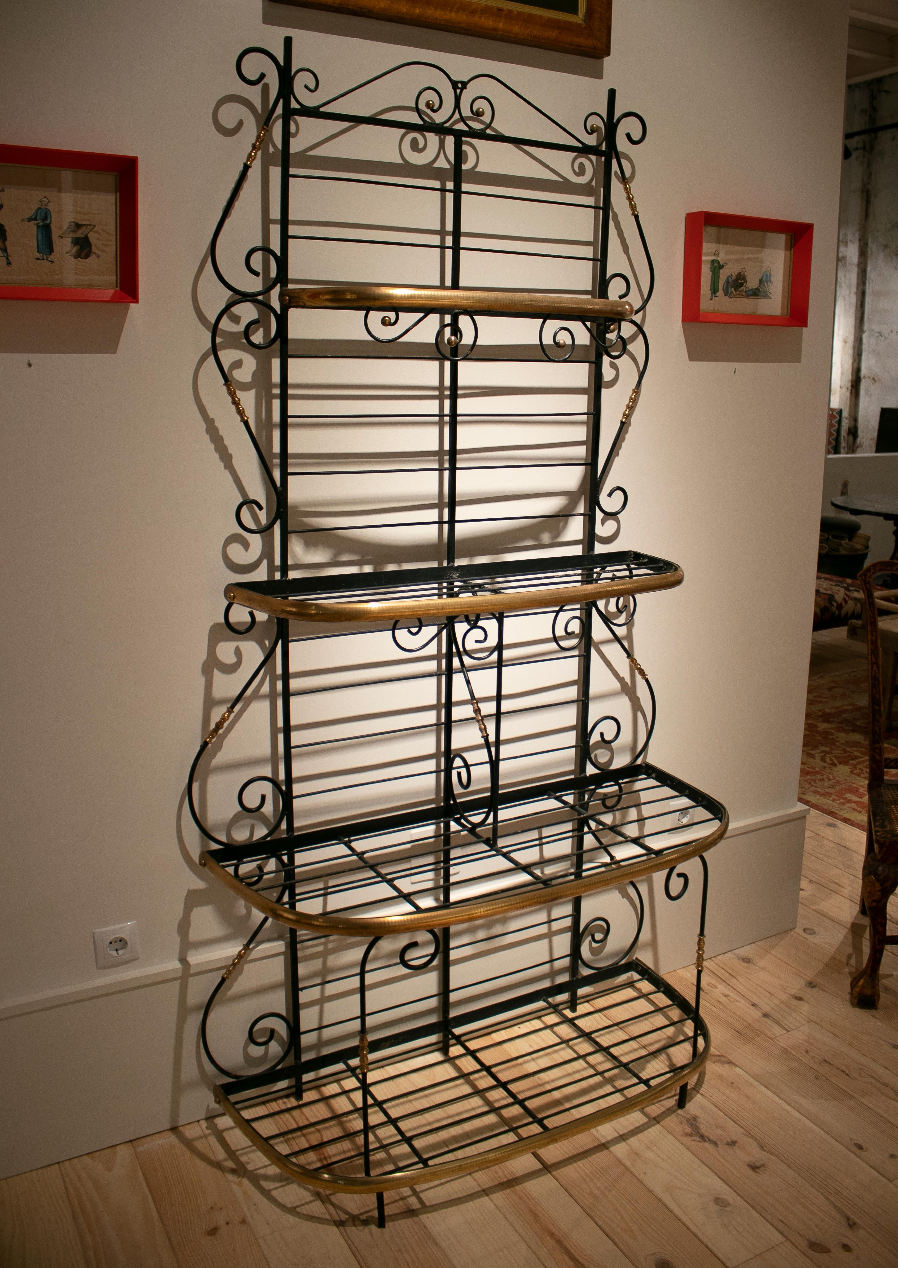 bronze bakers rack