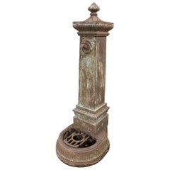 Antique 1920s Spanish Cast Iron Water Fountain