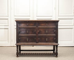1920s Spanish Renaissance Revival Cupboard / Cabinet In Oak