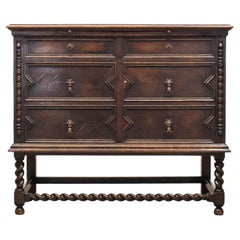 1920s Spanish Renaissance Revival Cupboard / Cabinet In Oak