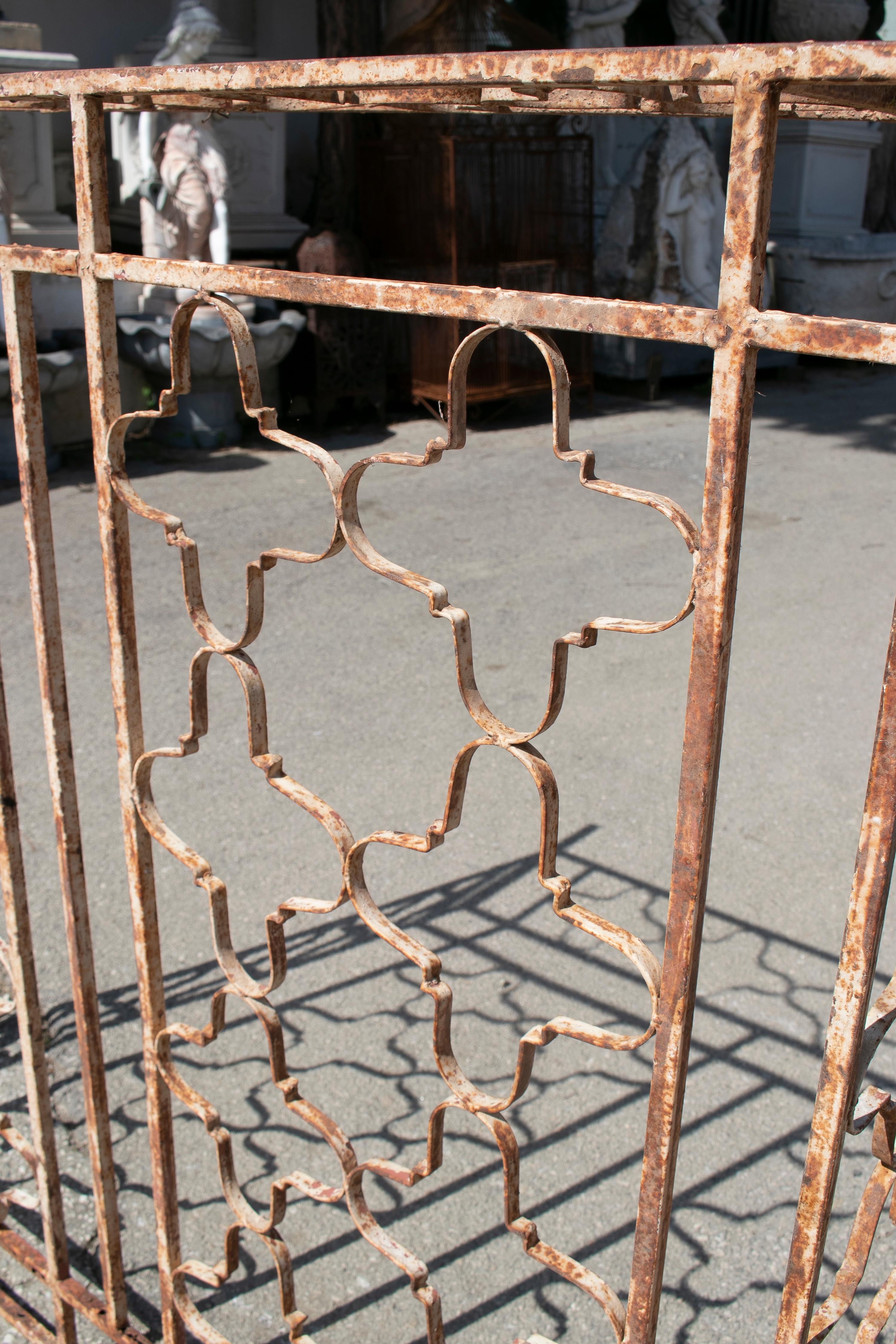 1920s Spanish Wrought Iron Window Grille 2