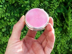 1920s Sterling Silver and Enamel Compact
