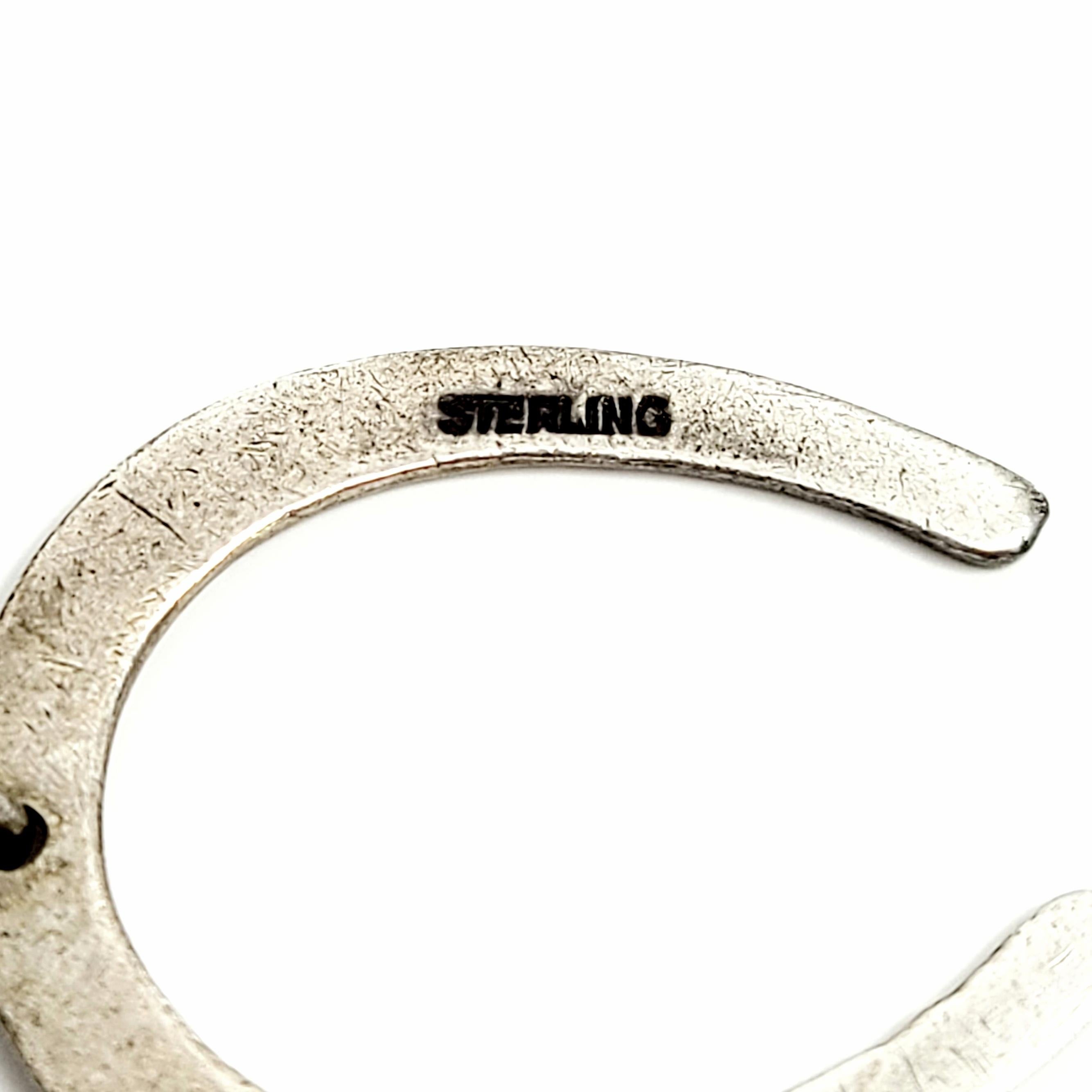 1920's Sterling Silber Dismal Desmond Hund Charme und Hufeisen Fob im Angebot 1
