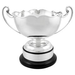 1920s Sterling Silver Presentation Bowl with Handles