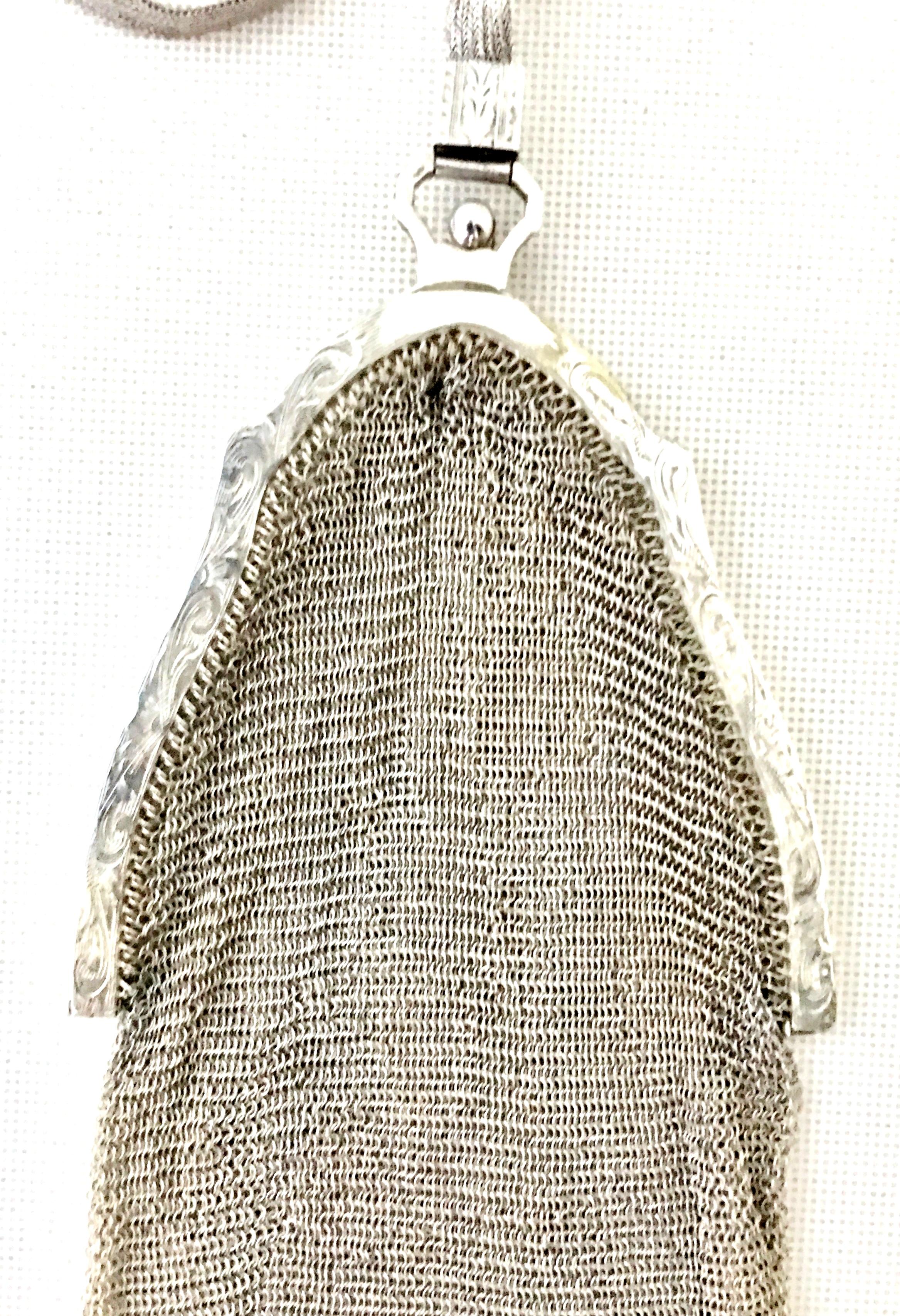 whiting and davis silver mesh bag