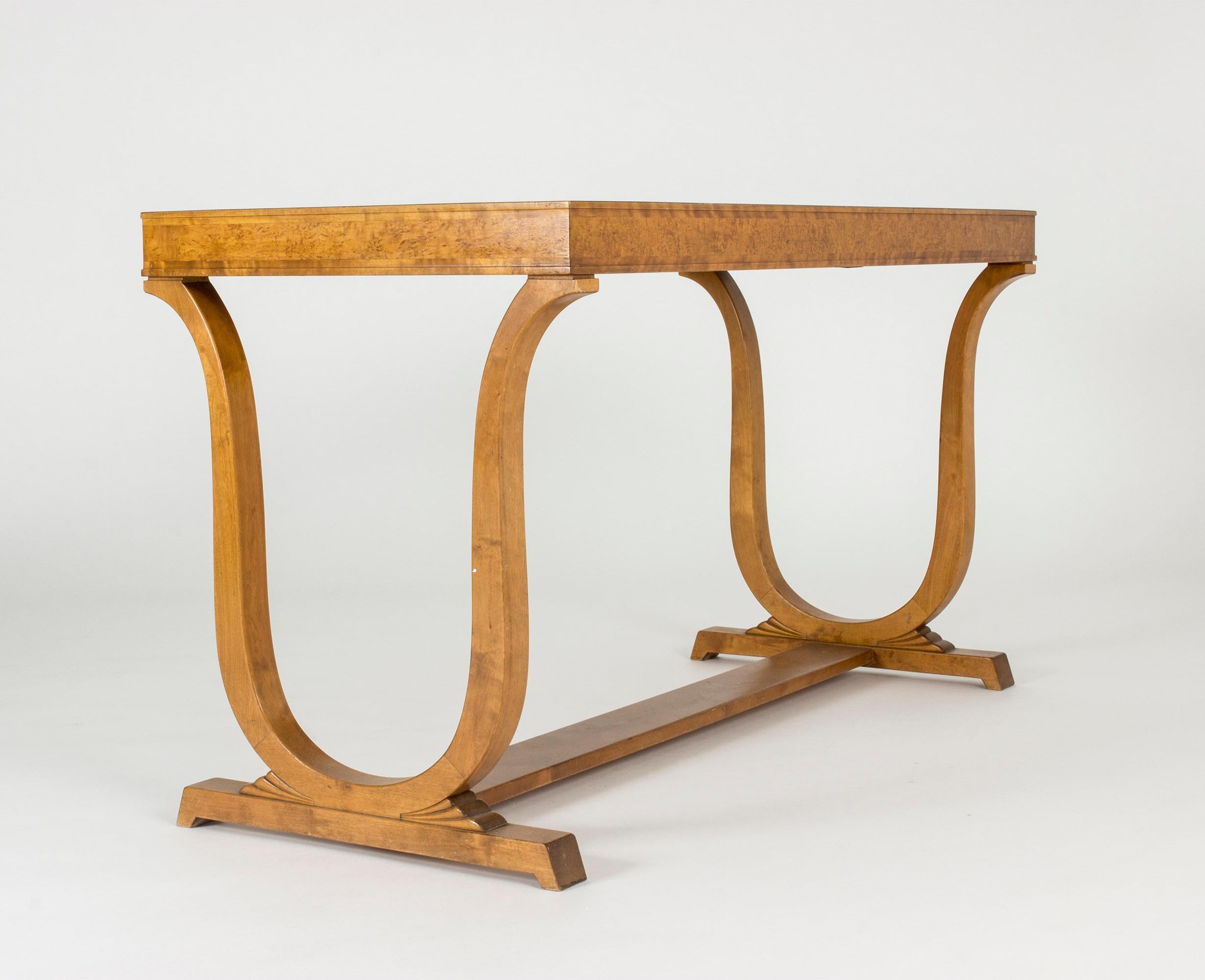 1920s Swedish Grace Library Table by Carl Malmsten In Good Condition In Stockholm, SE