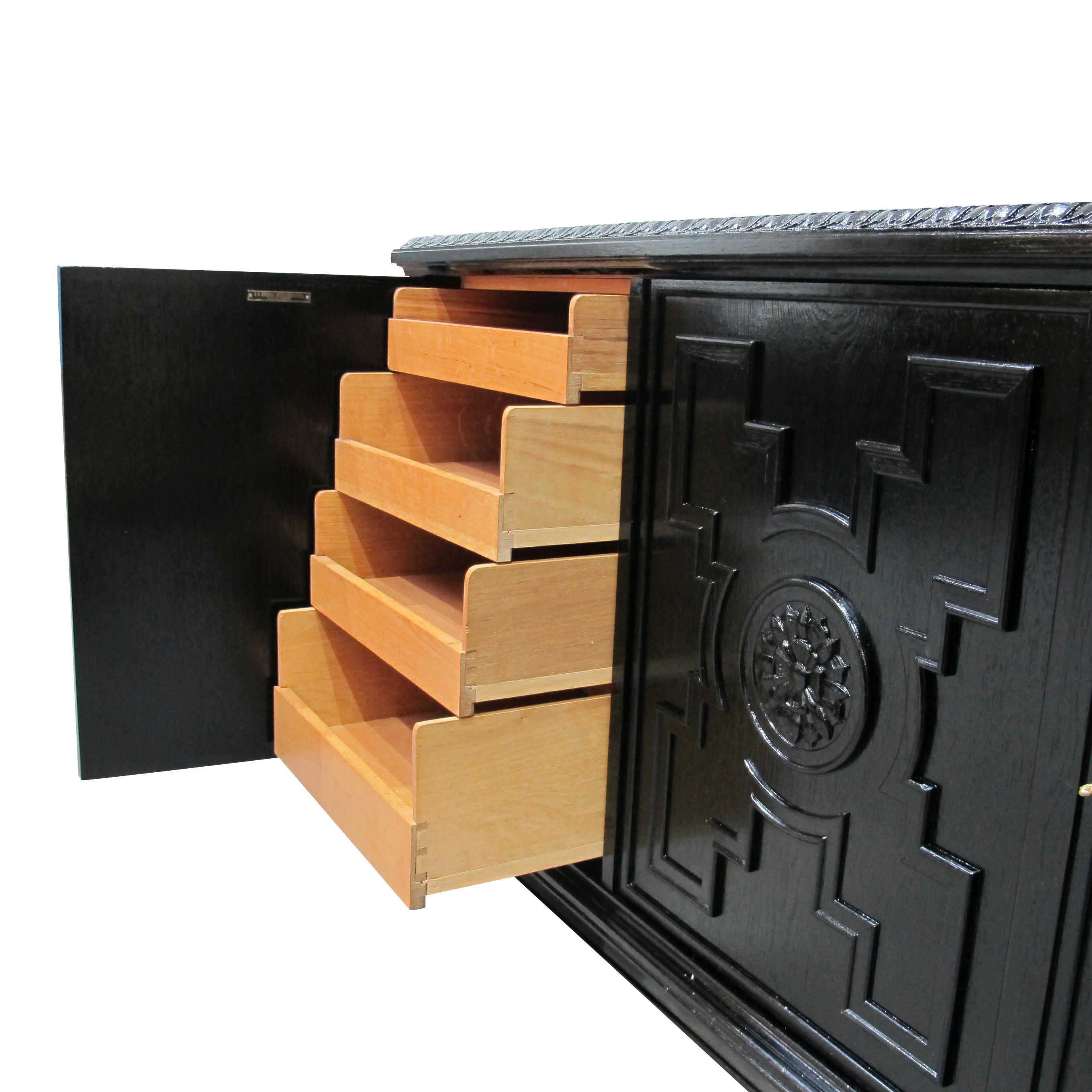 1920s Swedish Grace Sideboard by Bodafors – A Timeless Statement Piece In Good Condition For Sale In London, GB