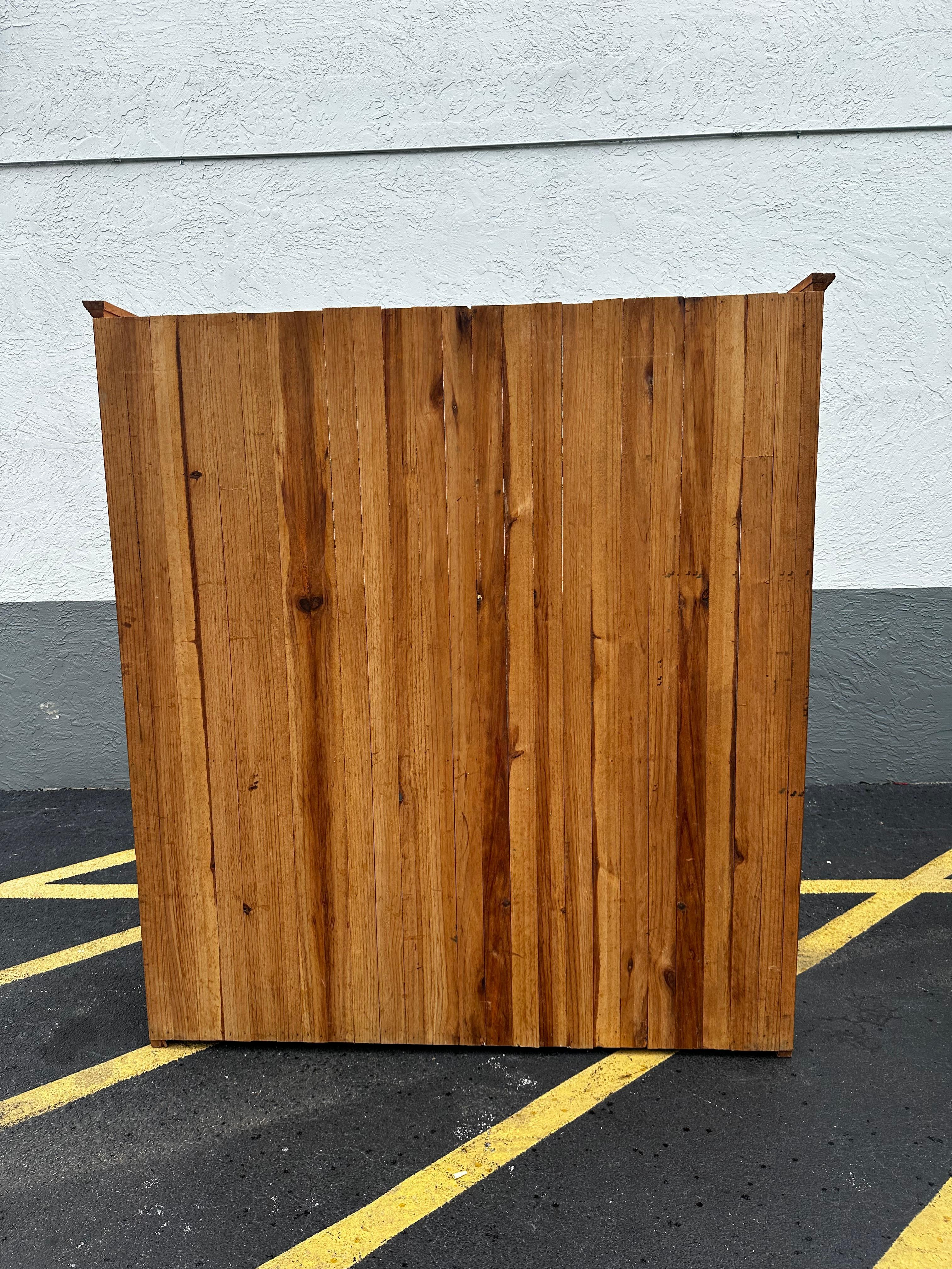 1920s Tall Rustic Spanish Style Bookcase Cabinet Hutch For Sale 3