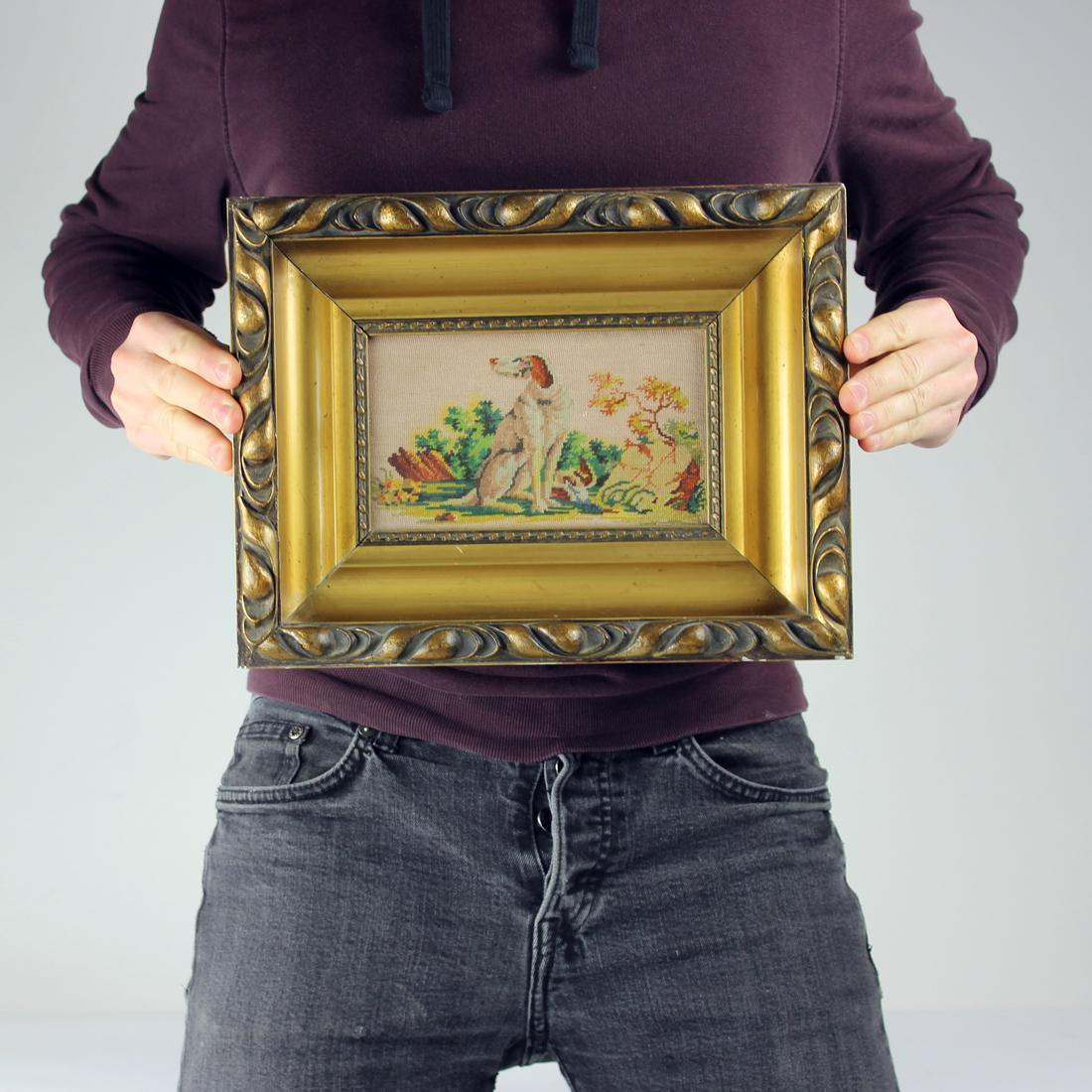 1920s Tapestry In Frame, Czechoslovakia For Sale 5