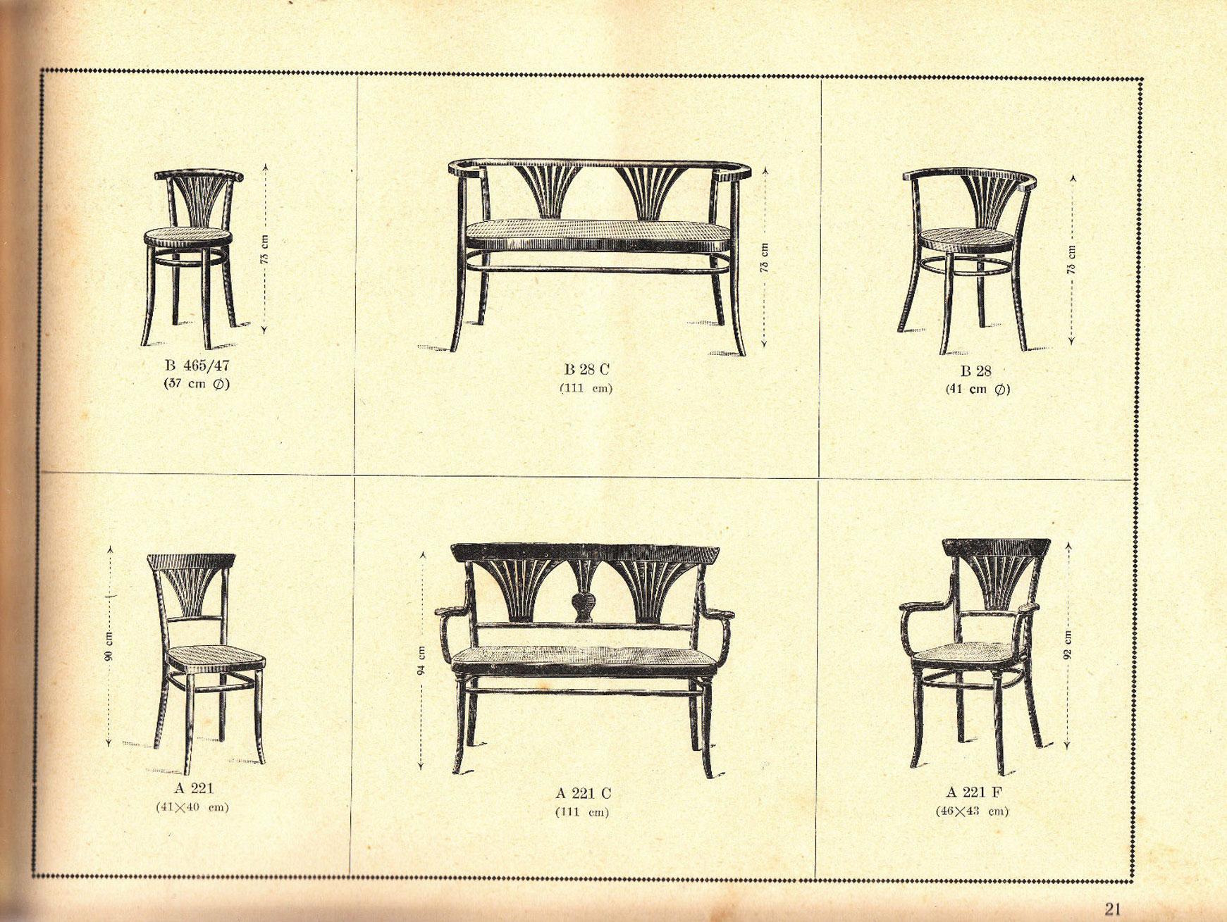 1920's Thonet Dining Chair Model B 28 2