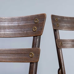 1920's Thonet Original Double Rail Bentwood Chairs - Pair