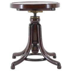 1920s Thonet Swivel Piano Stool