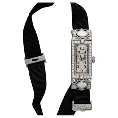 1920er Jahre Tiffany & Co. Damen Art Deco Uhr - Platin & Diamant