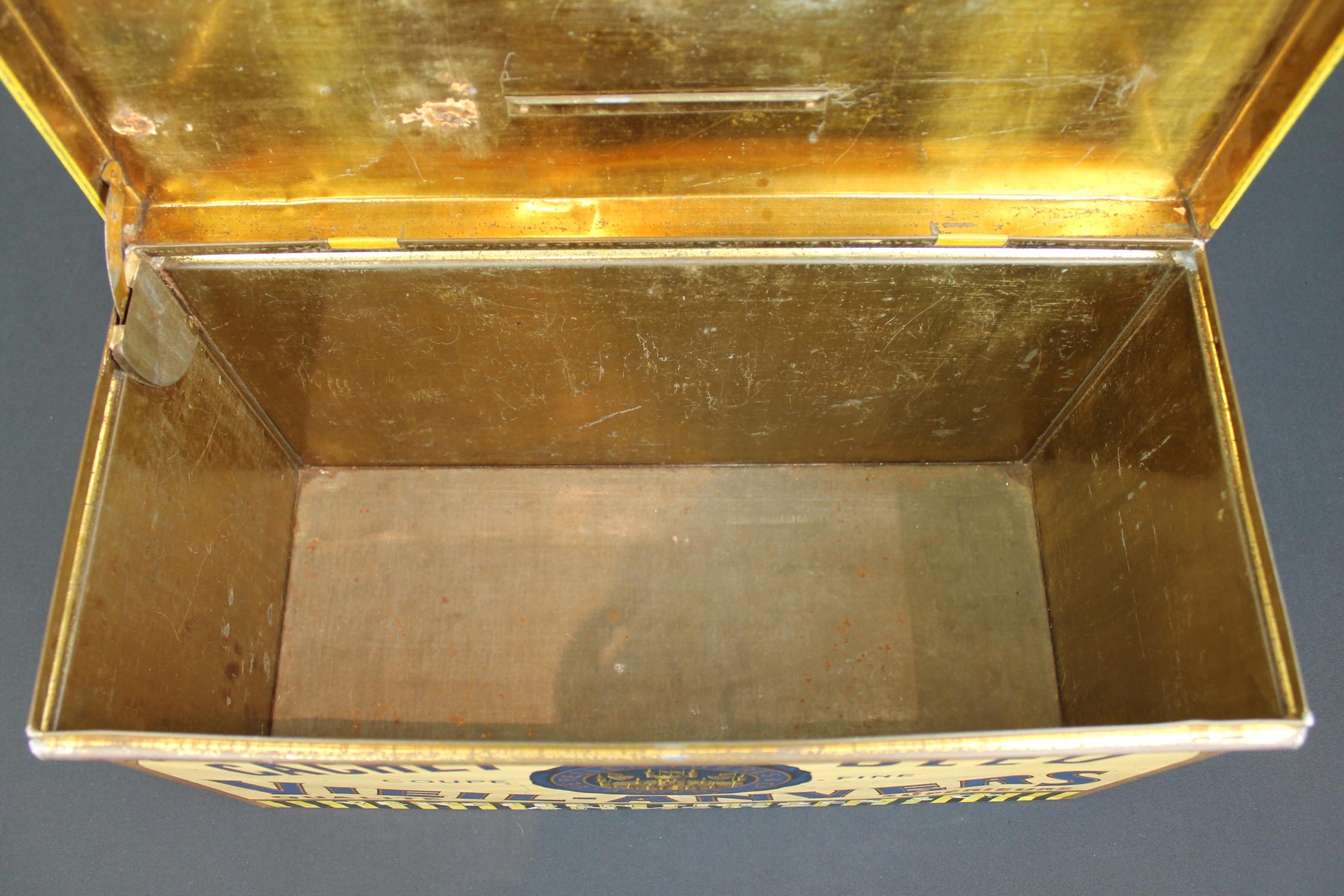 1920s Tobacco Tin Box, Antwerp, Belgium 5