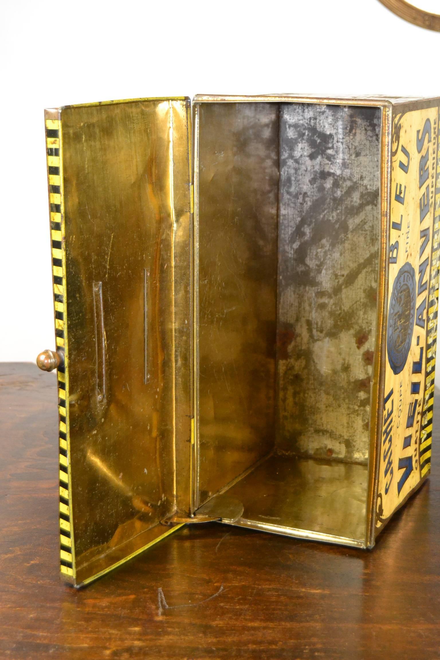 1920s Tobacco Tin Box, Antwerp, Belgium 3