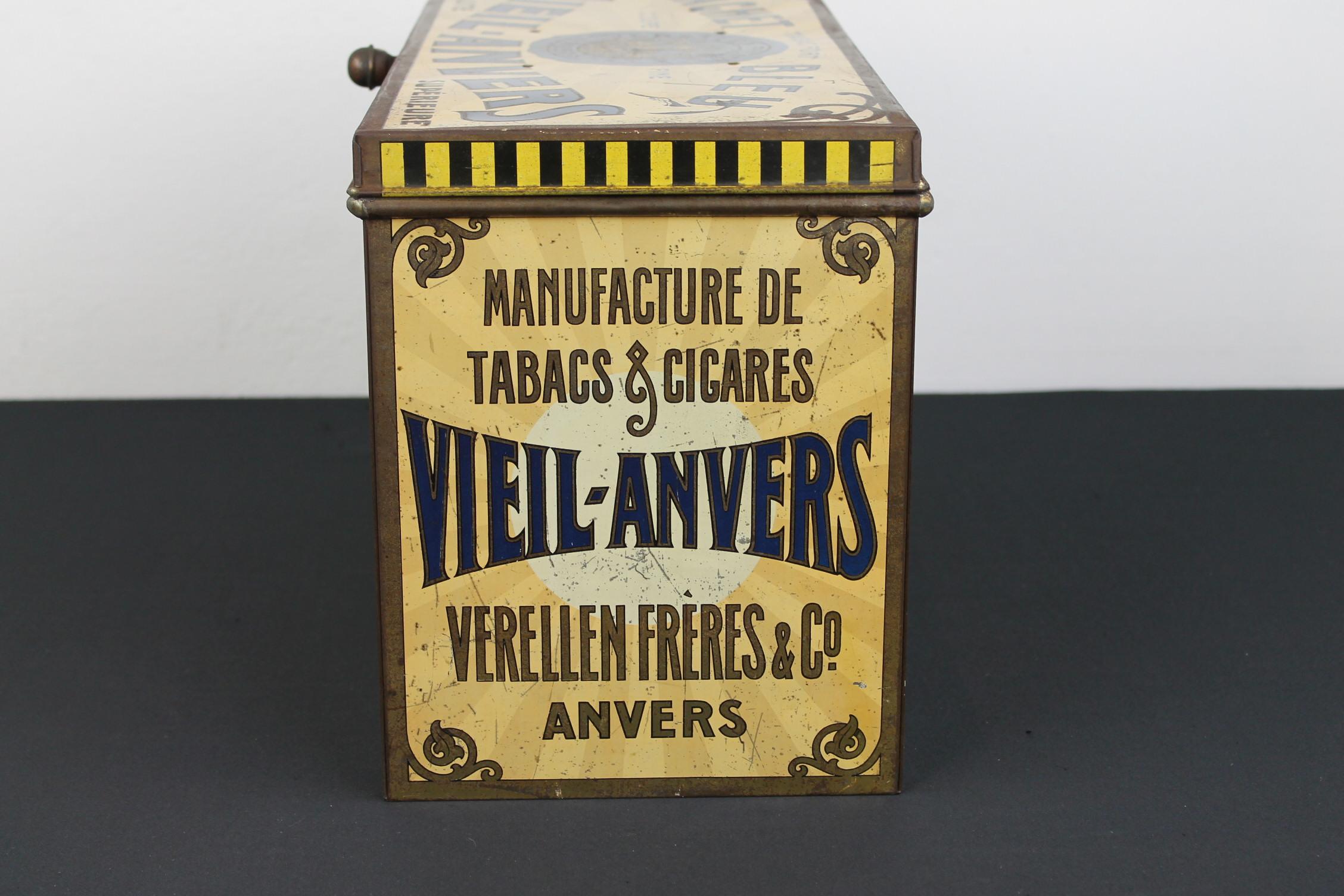 1920s Tobacco Tin Box, Antwerp, Belgium 2