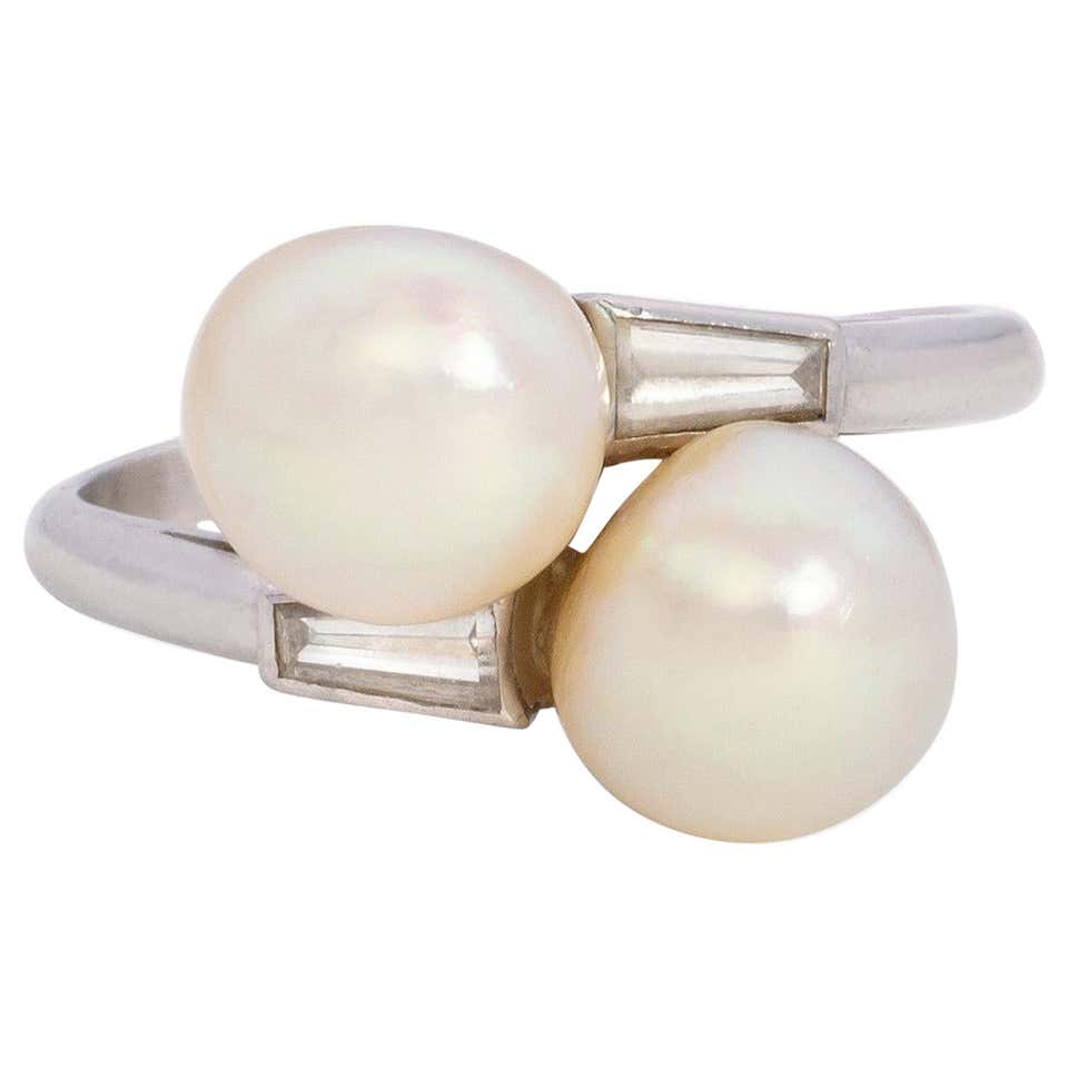 Antique Natural Pearl Rings - 251 For Sale at 1stDibs | pearl rings ...