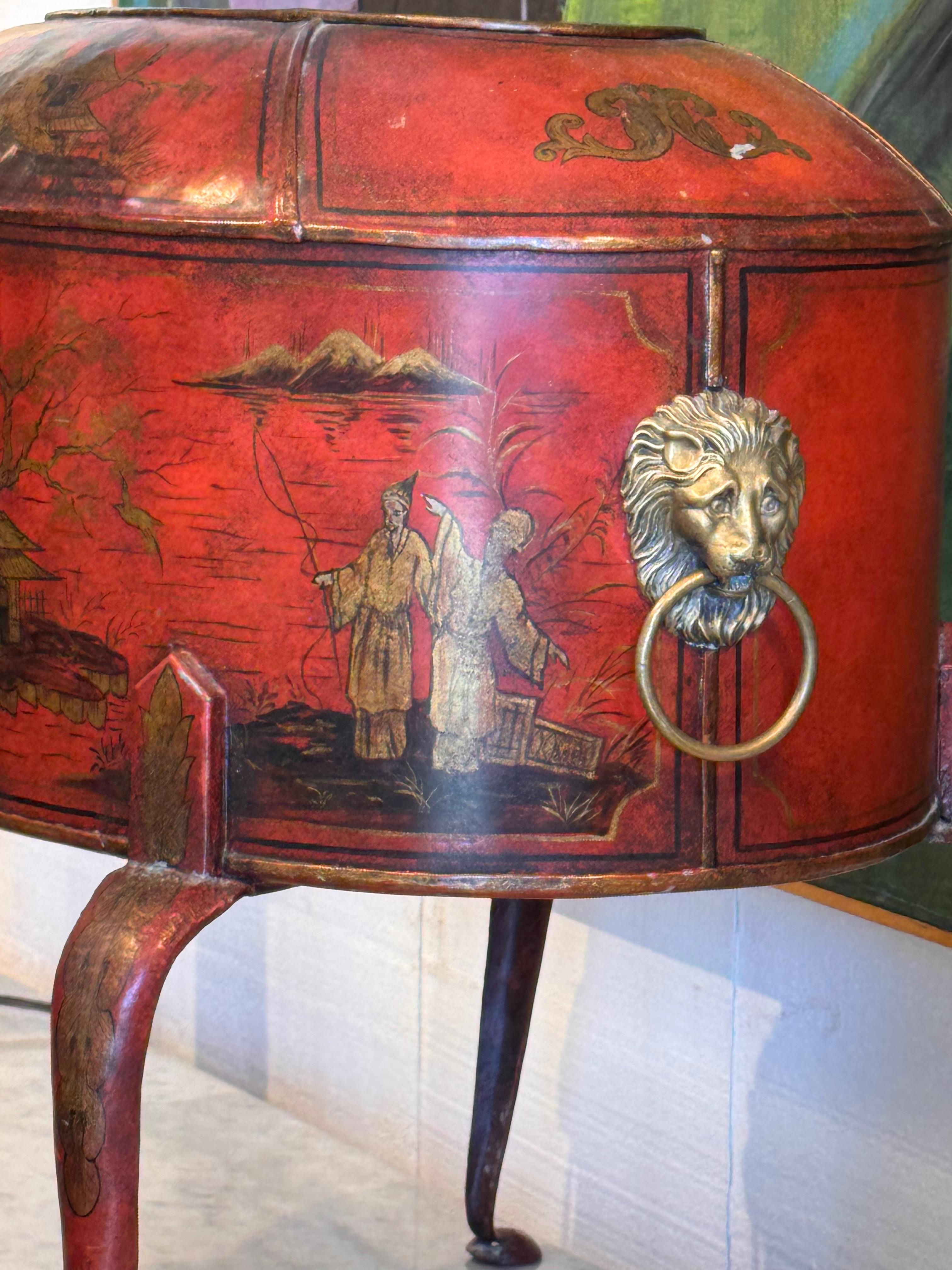 Métal Sautoir à charbon doré Tole et Parcel des années 1920 en vente