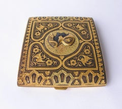 1920s Toledo Damascened Gold Inlay Cigarette Case