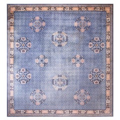 1920s Traditional Blue Lattice Antique Chinese Art Deco Rug 13
6"x14
3" Carpet