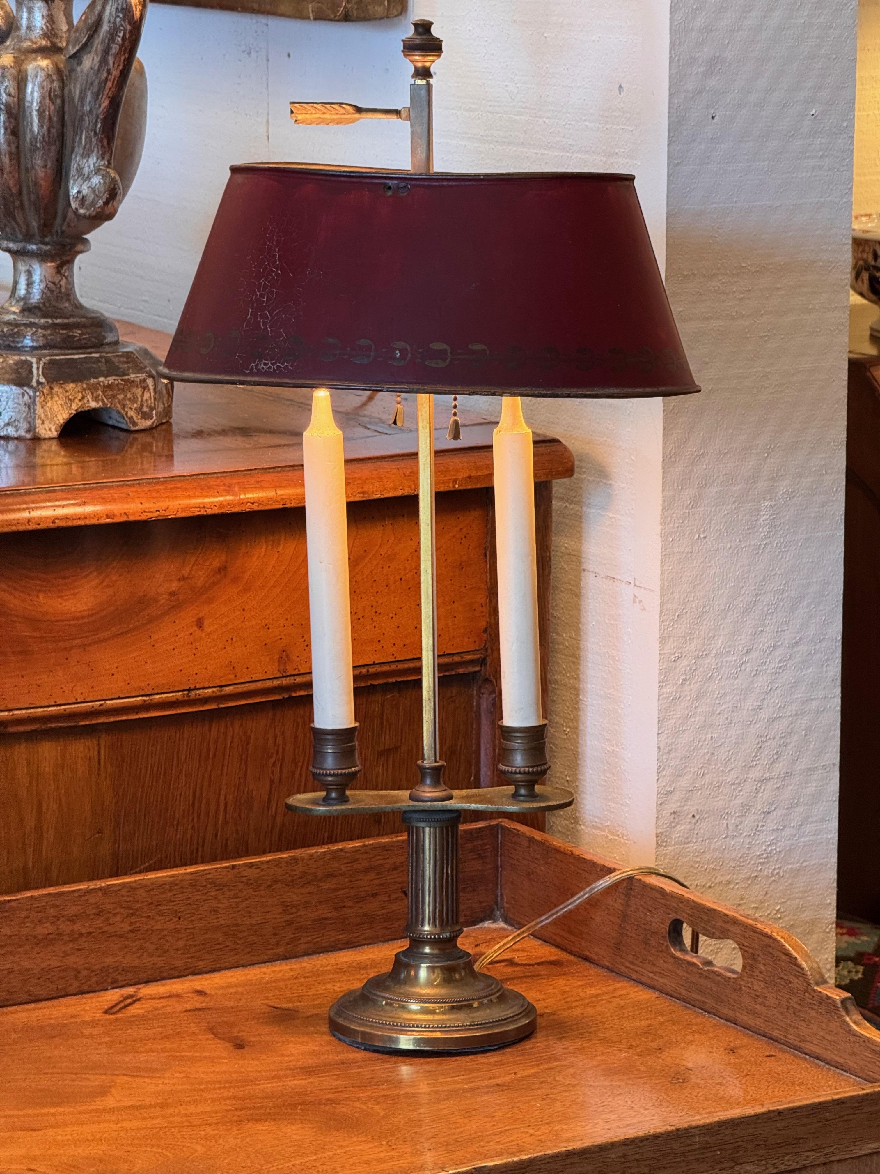Early 20th Century 1920s Traditional Boulliotte Lamp For Sale
