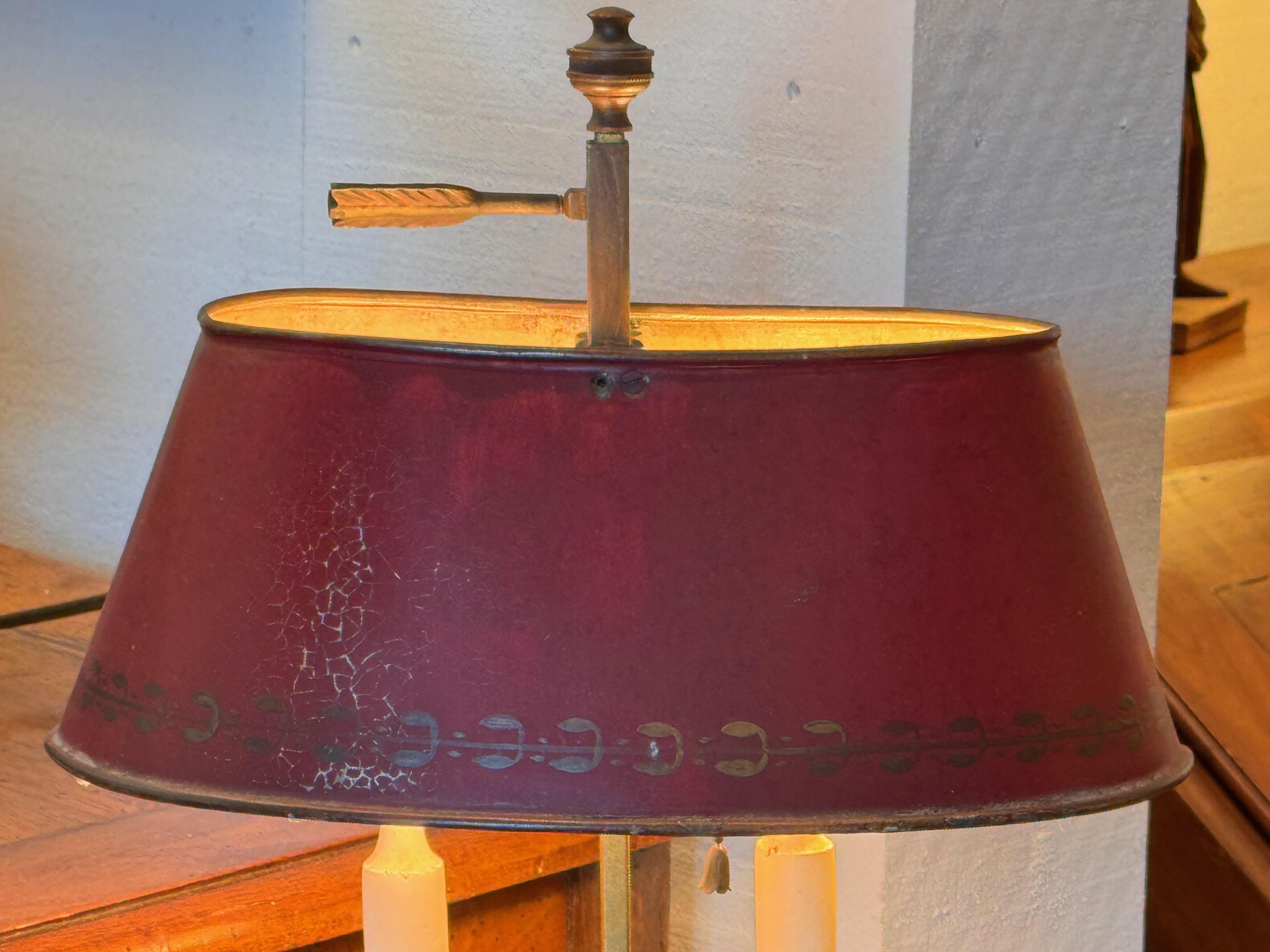 Metal 1920s Traditional Boulliotte Lamp For Sale