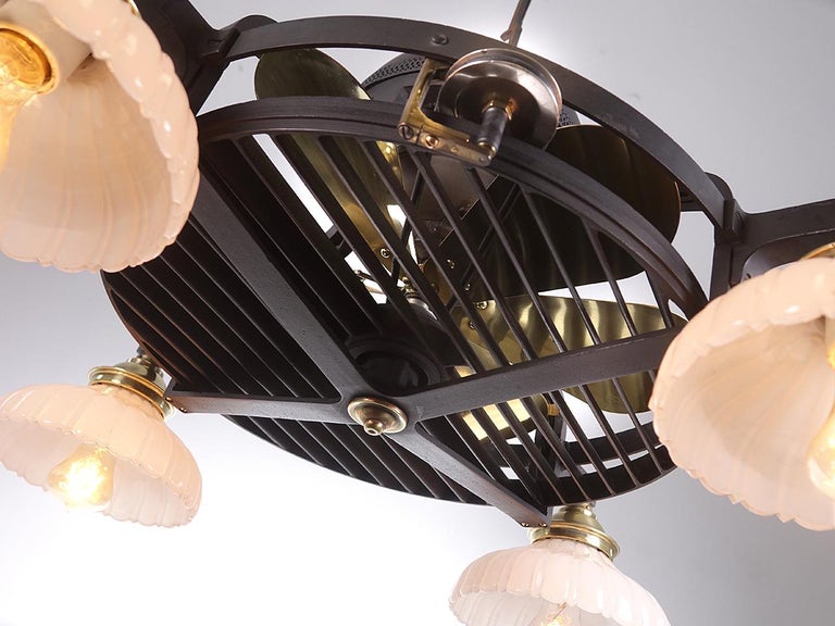 1920s Train Car Ceiling Fan Chandelier at 1stDibs 1920s ceiling fan