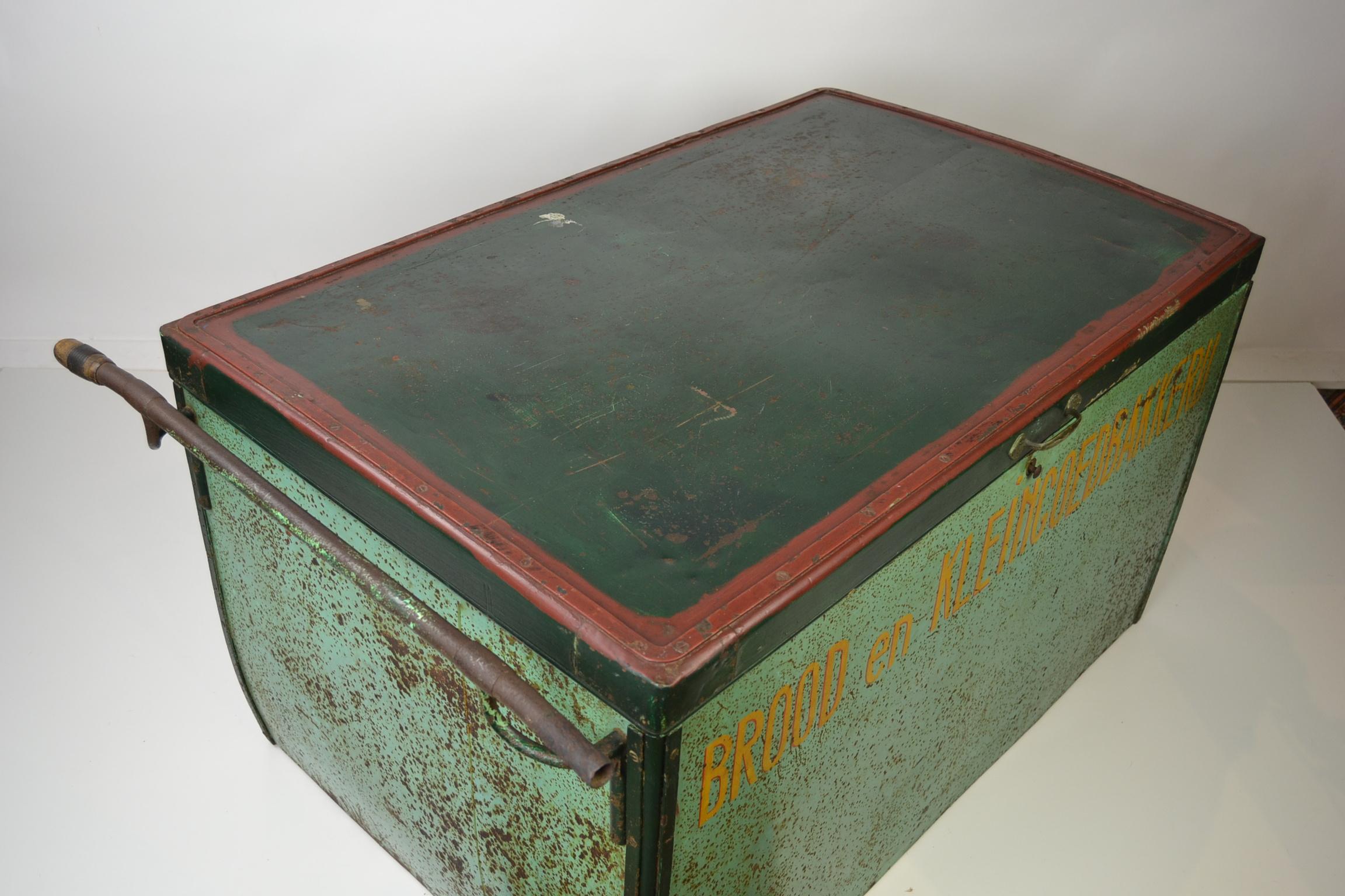 1920s Tricycle's Wood and Metal Box from Antique Bakery's Cargo Bike  6