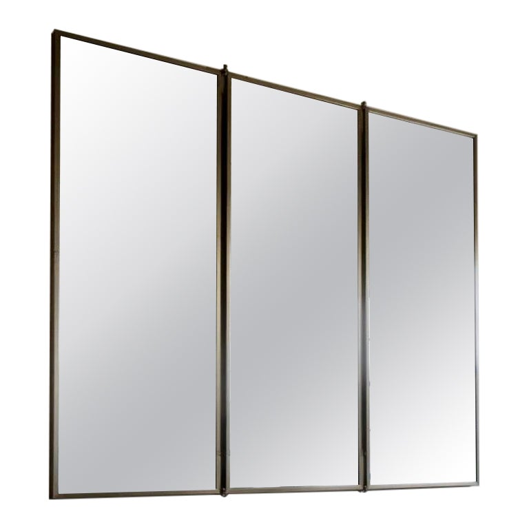 1920’s Triptych French wall mirror by Miroir Brot