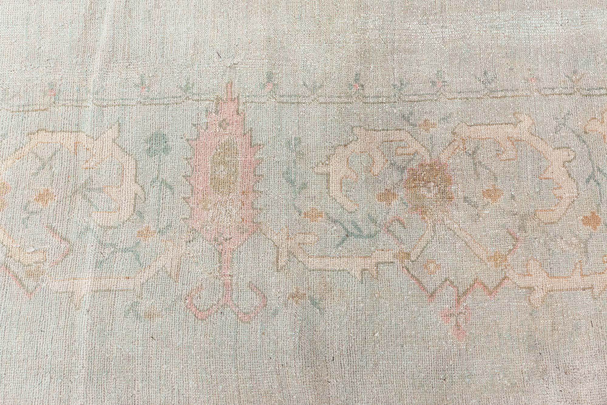 1920's Turkish Oushak Rug Doris Leslie Blau In Good Condition For Sale In New York, NY