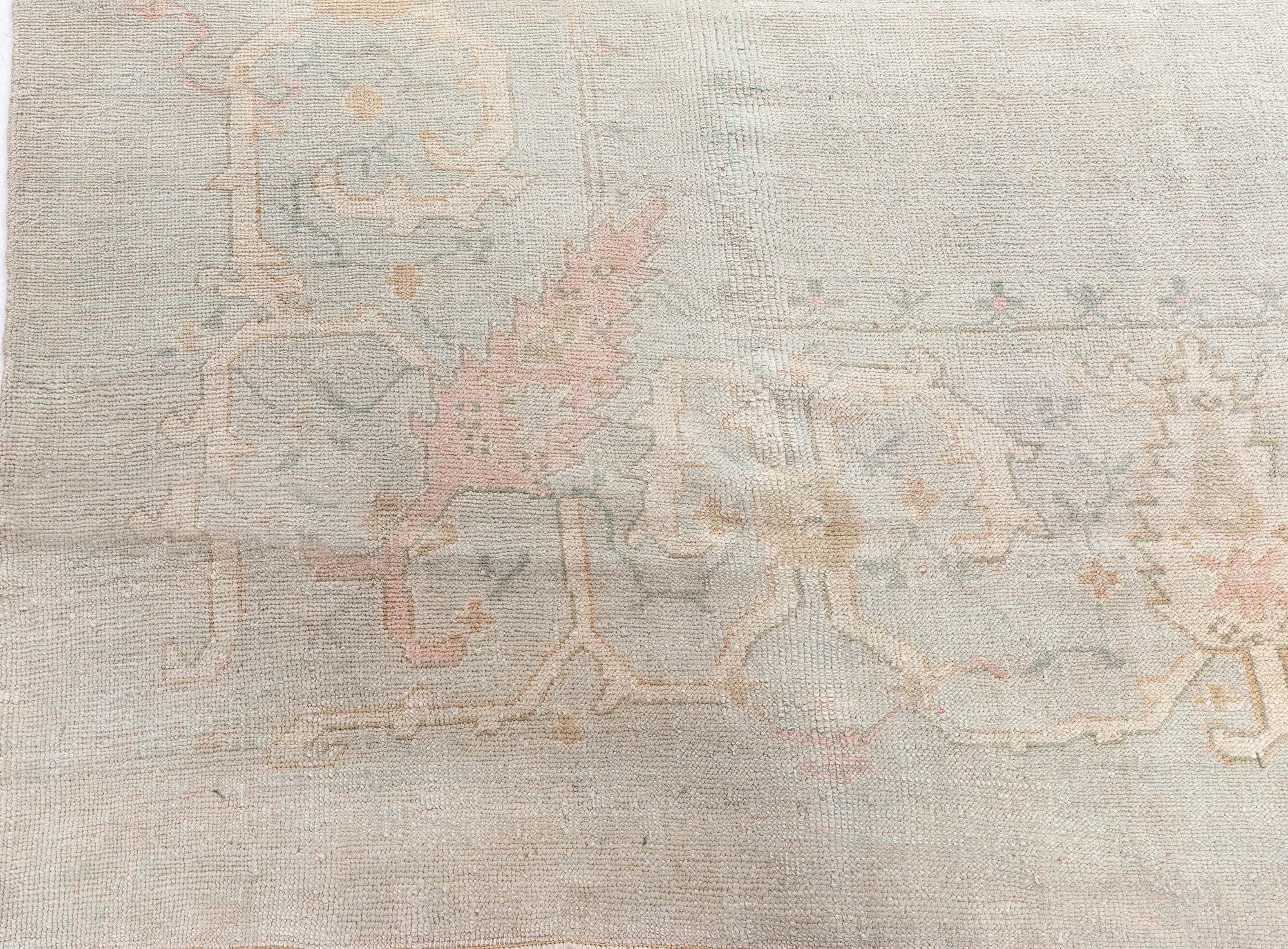 20th Century 1920's Turkish Oushak Rug Doris Leslie Blau For Sale