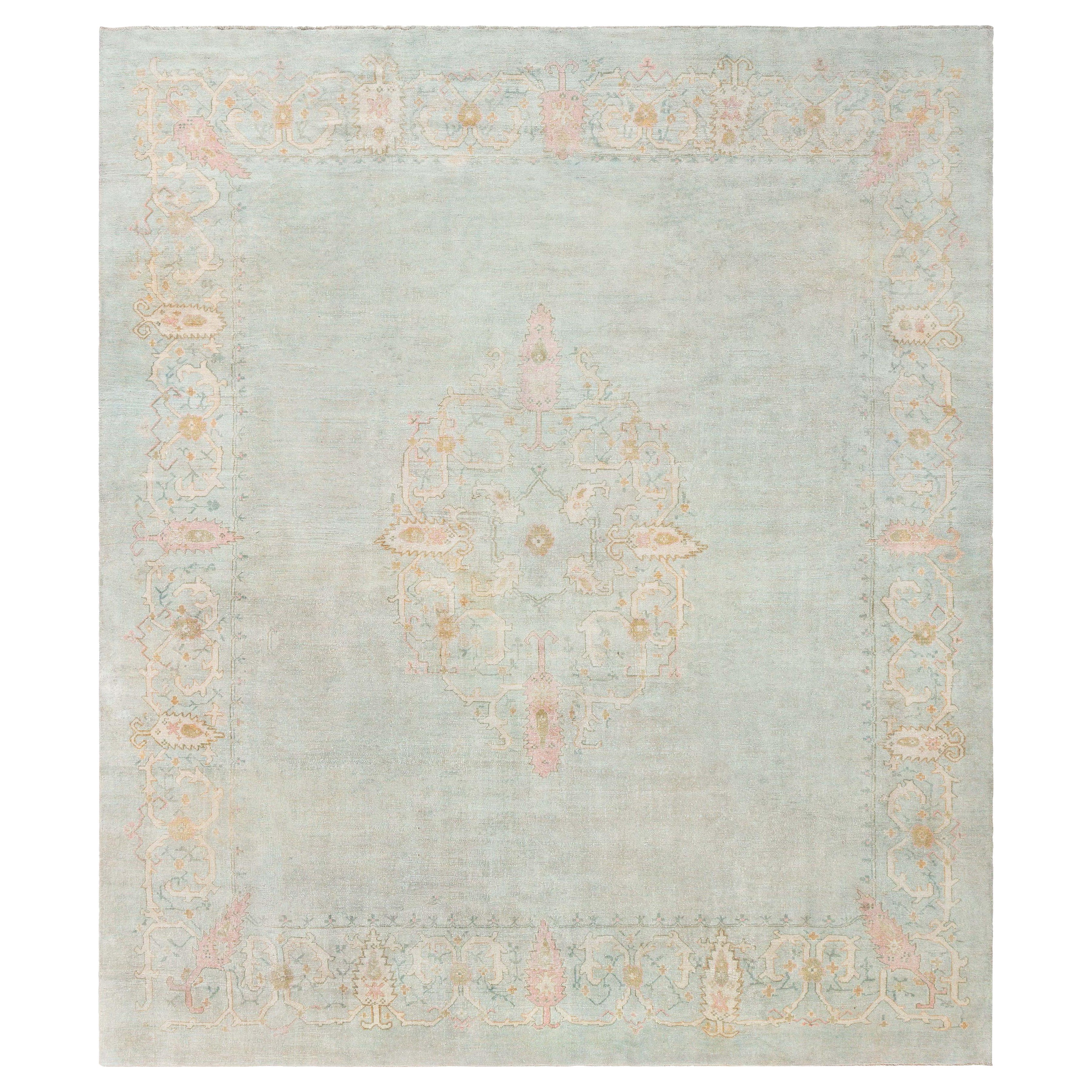 1920's Turkish Oushak Rug Doris Leslie Blau For Sale