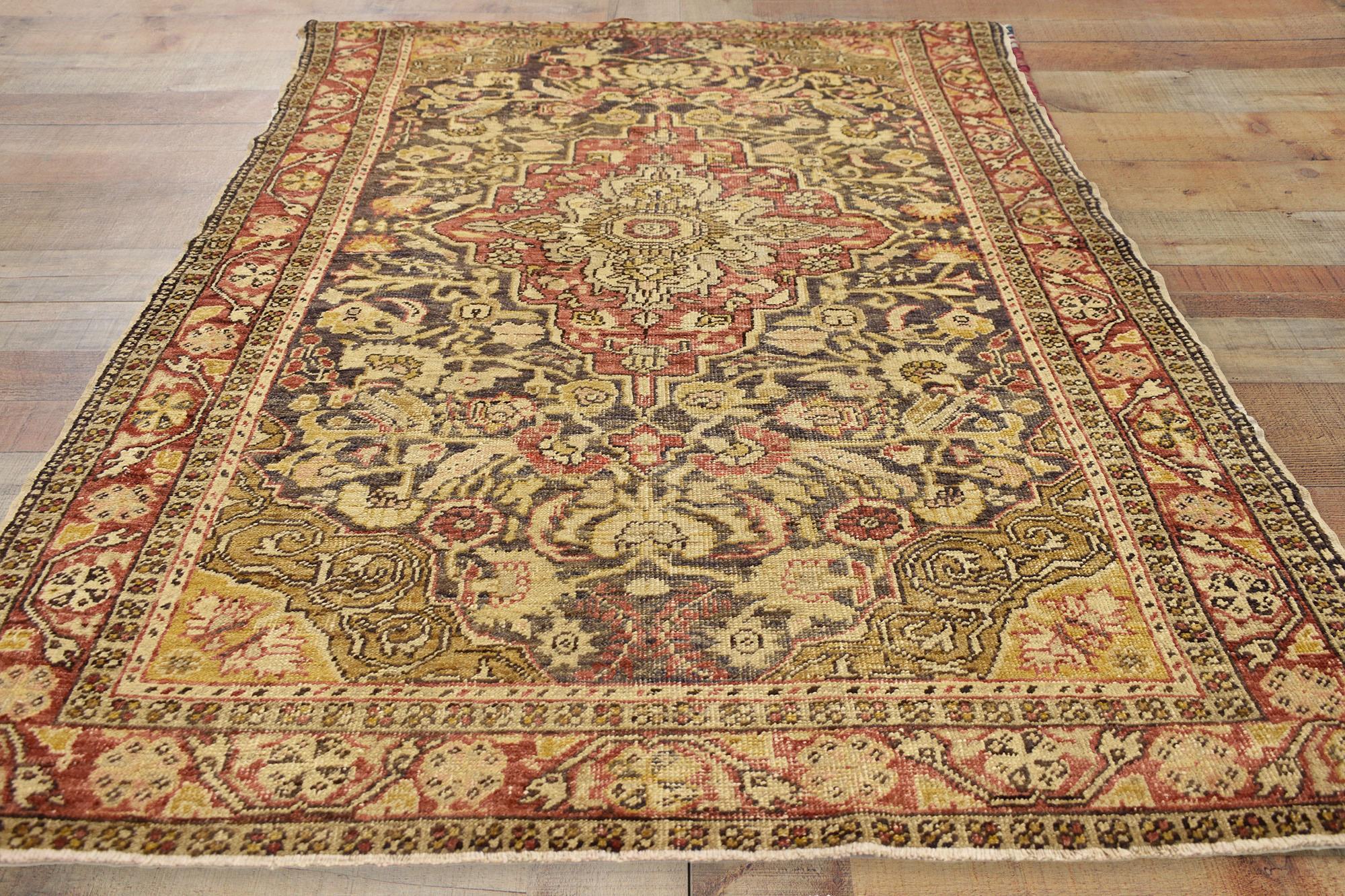 Laine Tapis turc Sivas des années 1920, le charme rustique rencontre la sensibilité traditionnelle en vente