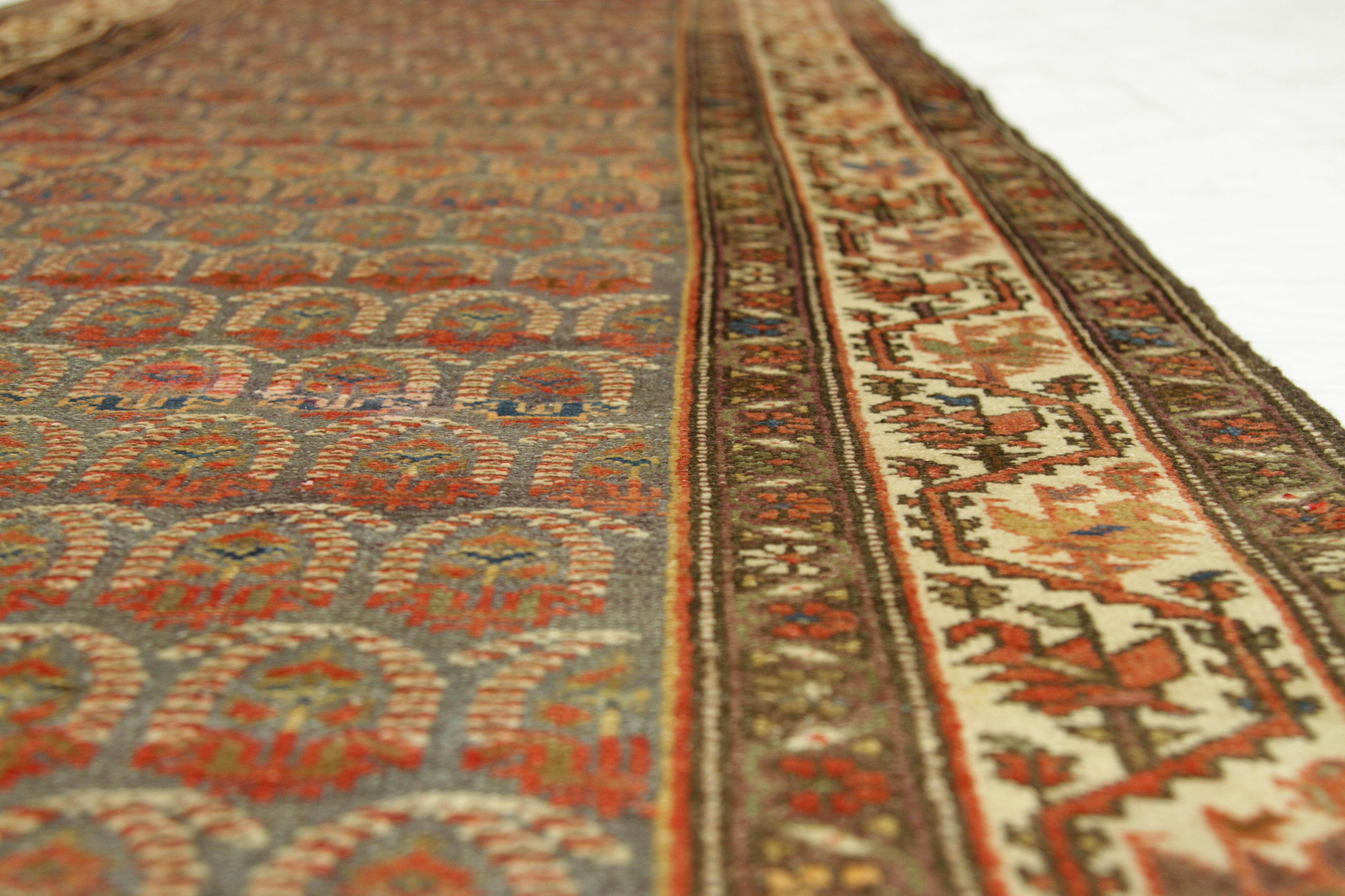 Wool 1920s Twin Antique Persian Rug Malayer Design, circa 1920s