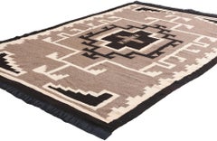 The Spirit of Two Grey Hills: Antique Southwestern Masterpiece of Woven Geometry