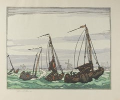 Vintage 1924 Urushibara 10 Woodcuts After Frank Brangwyn