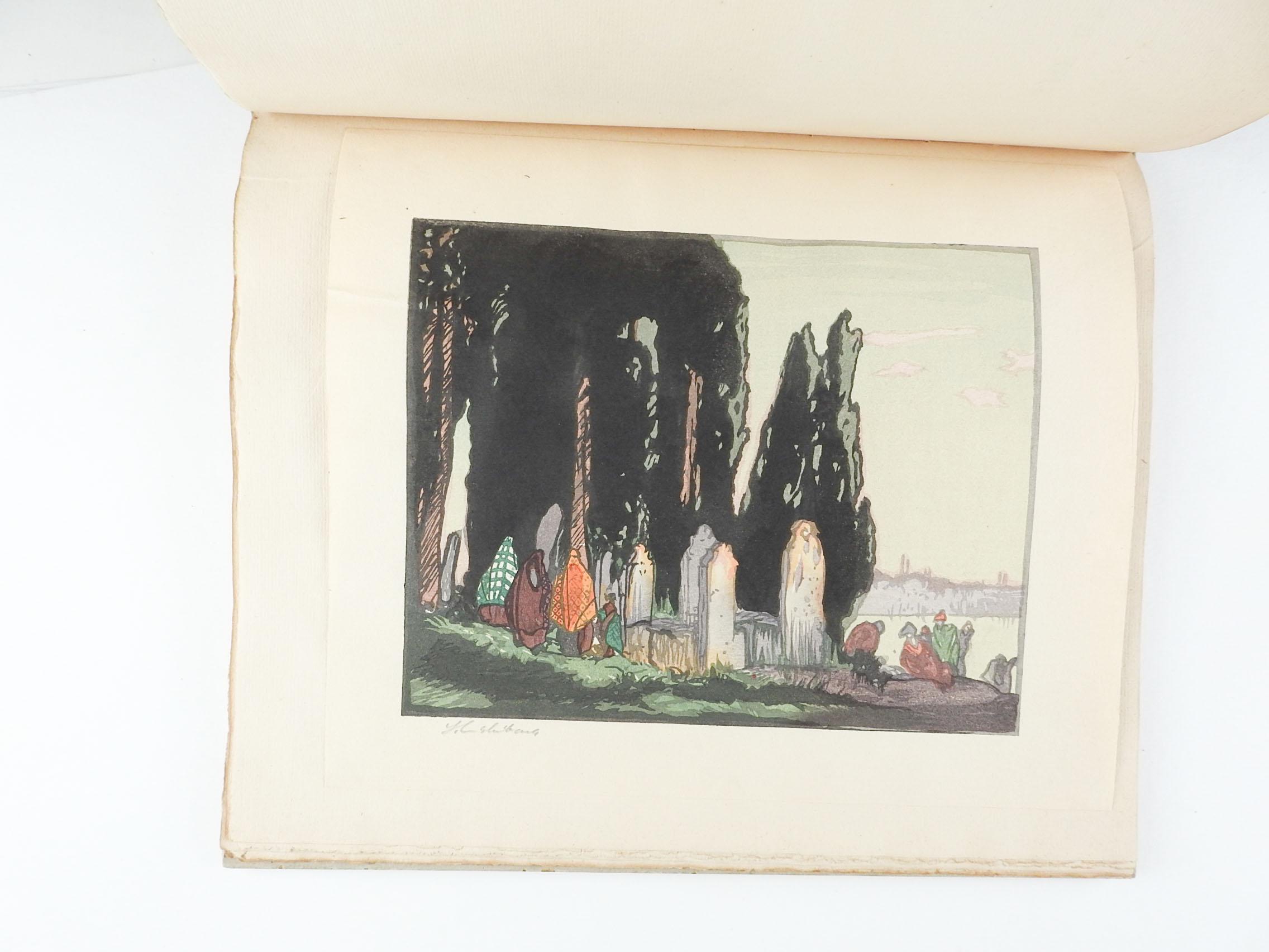 Hand-Crafted Vintage 1924 Urushibara 10 Woodcuts After Frank Brangwyn For Sale