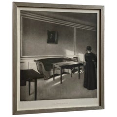 1920s Vilhelm Hammershoi Print by Winkel and Magnussen Kunstforlag, Copenhagen