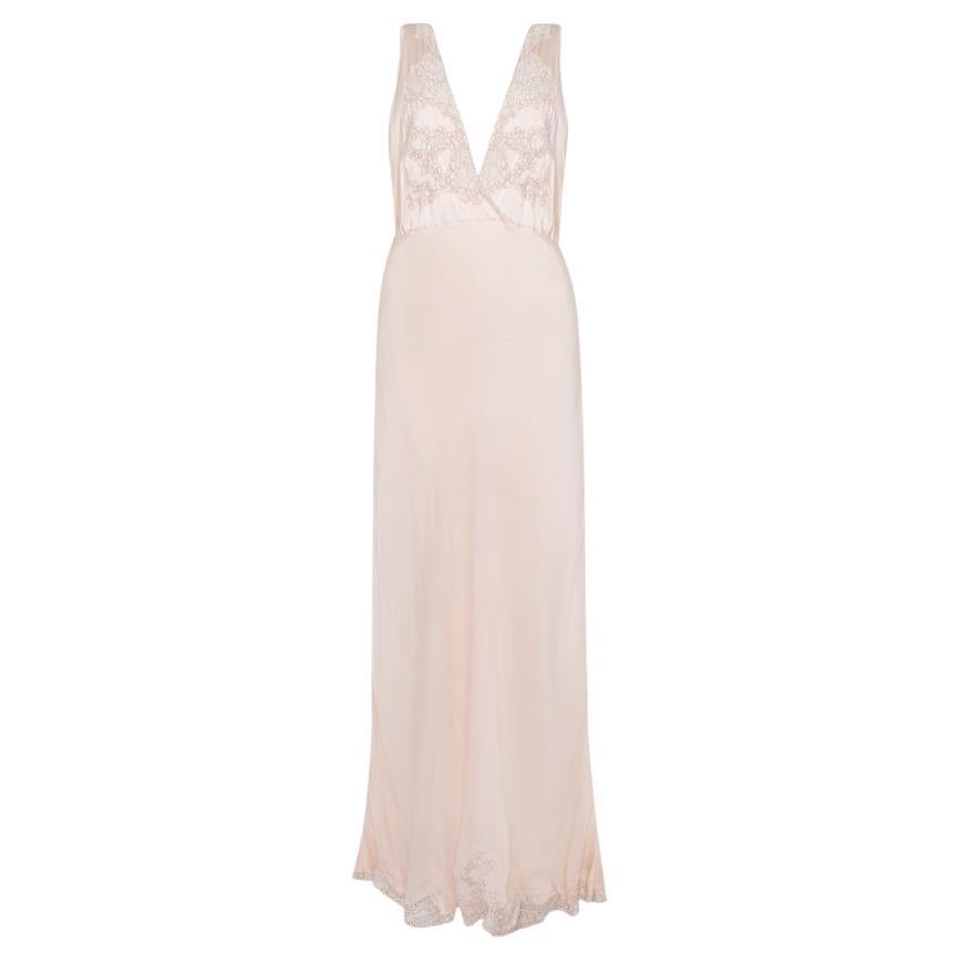 Robe en soie brodée vintage des années 1920