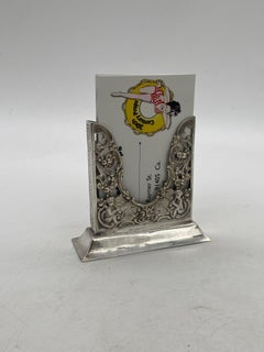 1920s Vintage Sterling Silver 800 Venetian Deco Cigarette Holder