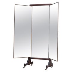 1920s , Vintage Three fold mirror , MIROIR BROT , France