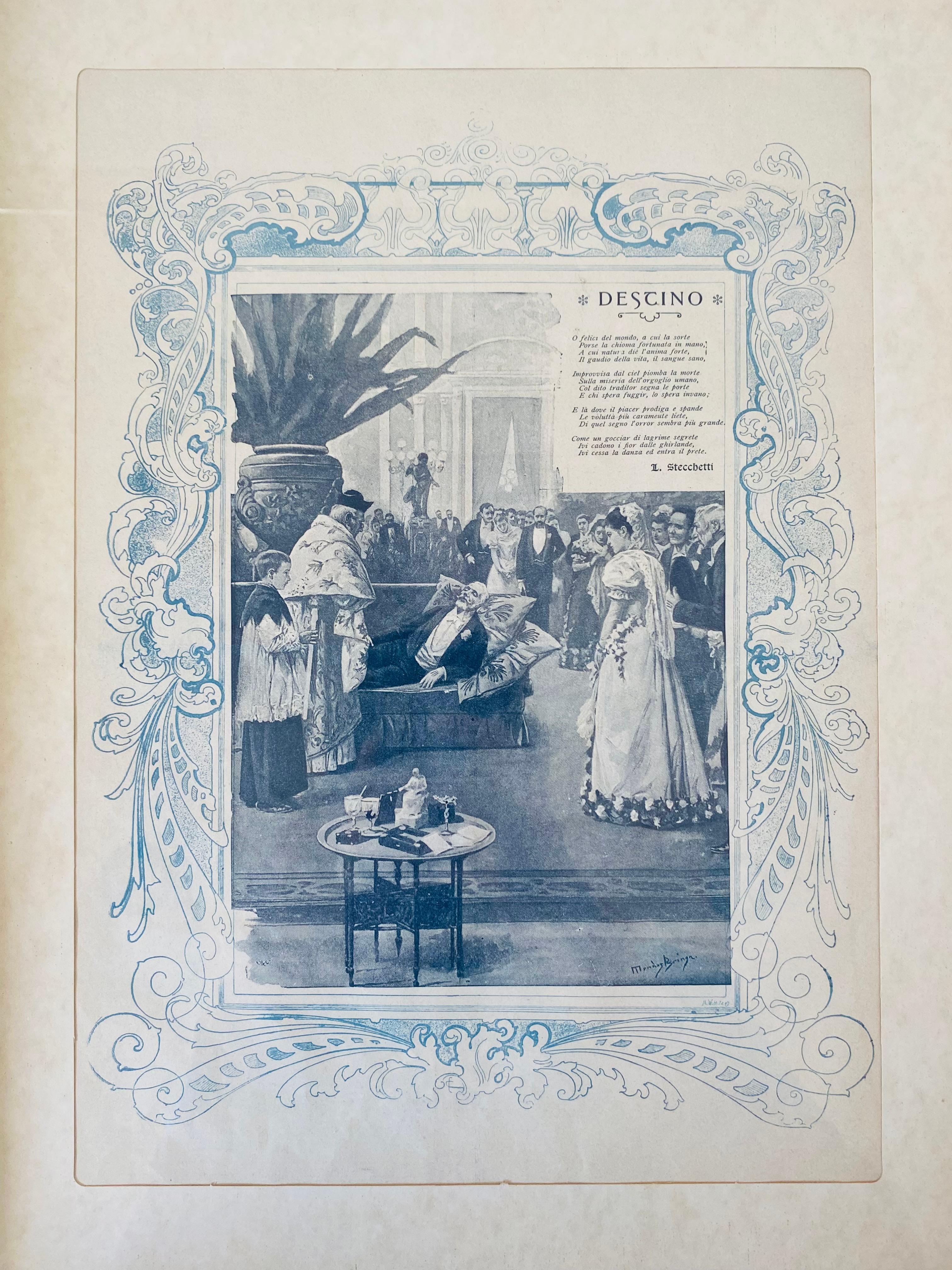 1920s Original Vintage Poster,  „Rivista Illustrata“ Florenz (Moderne der Mitte des Jahrhunderts) im Angebot