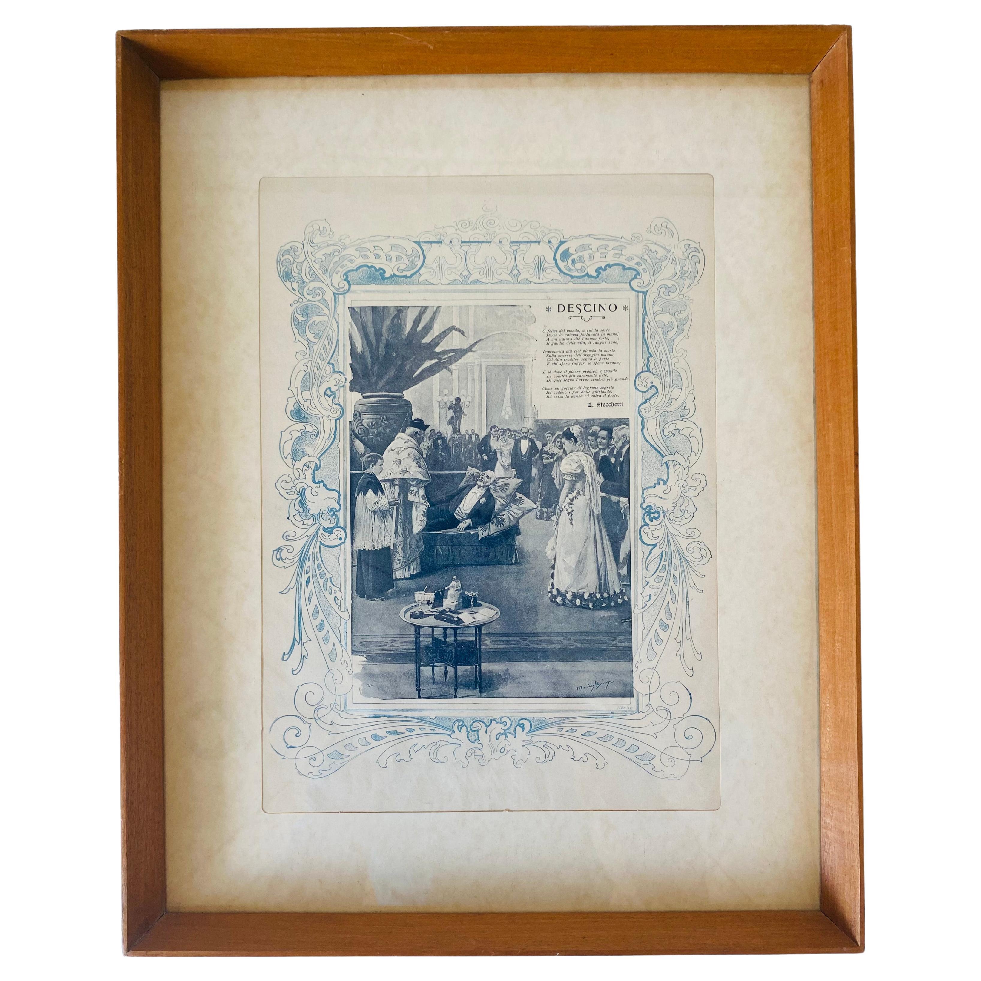 1920s Original Vintage Poster,  "Rivista Illustrata" Florence For Sale